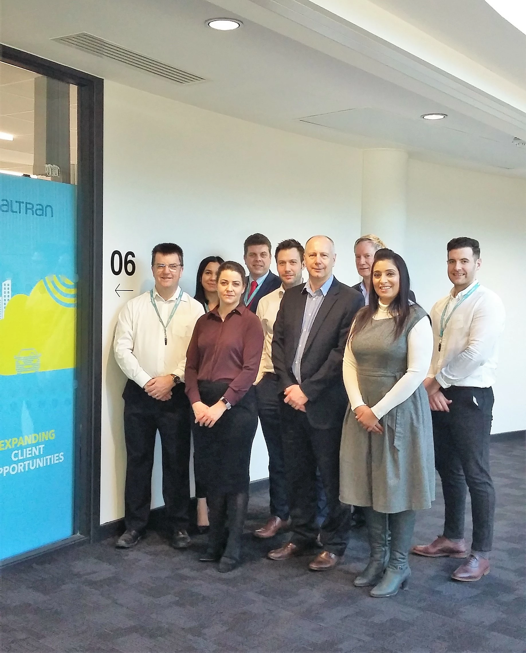 The Altran team at the iHub with head of Connect Derby, Ann Bhatti