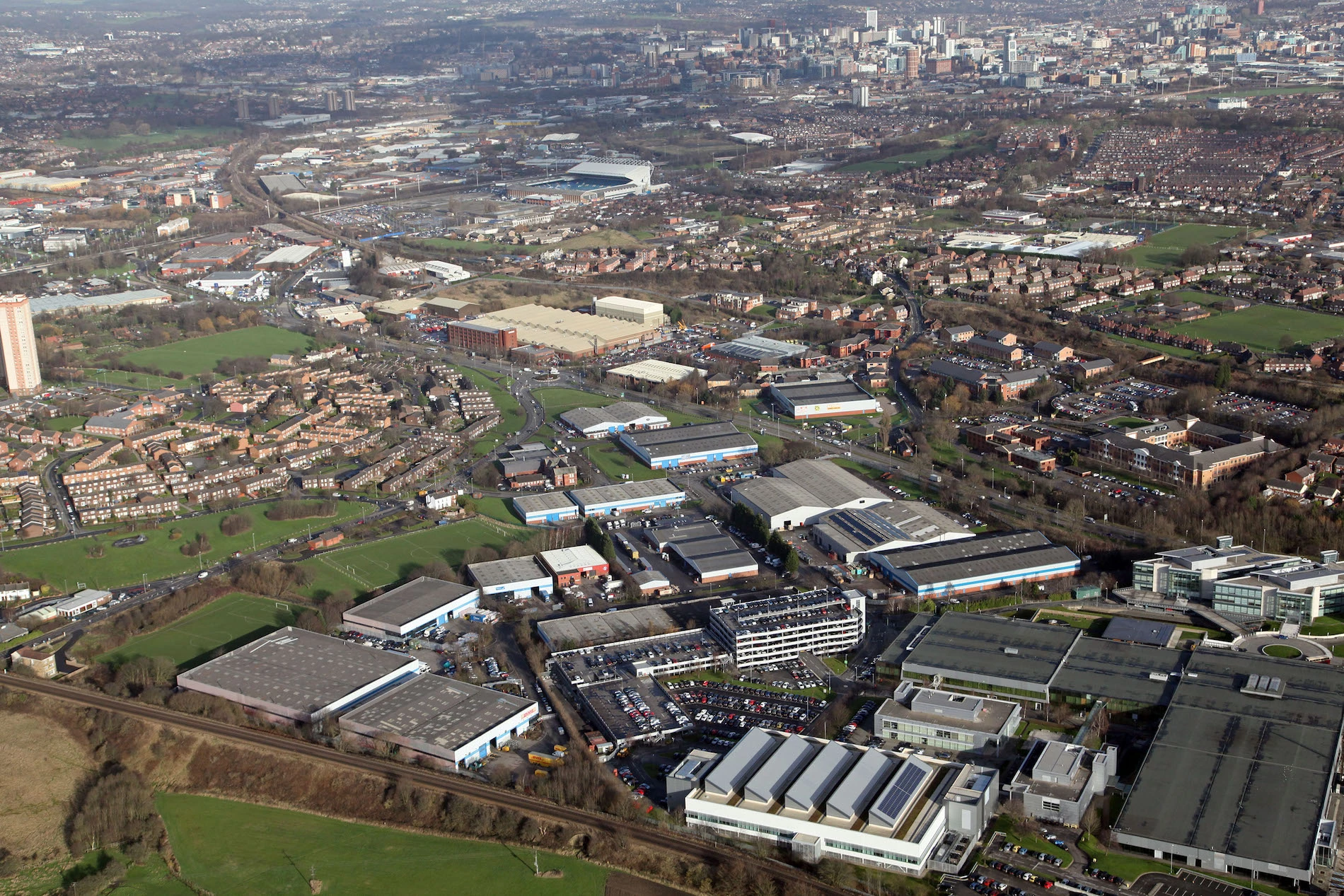 Millshaw Industrial Estate in Leeds.