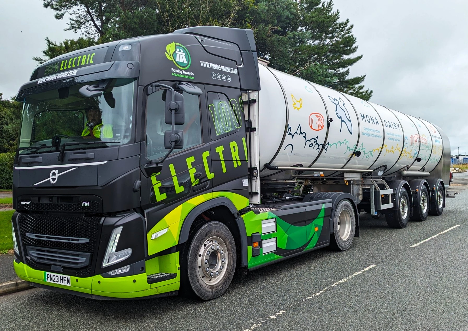 Mona Dairy will unveil the UK's first EV milk collection truck 