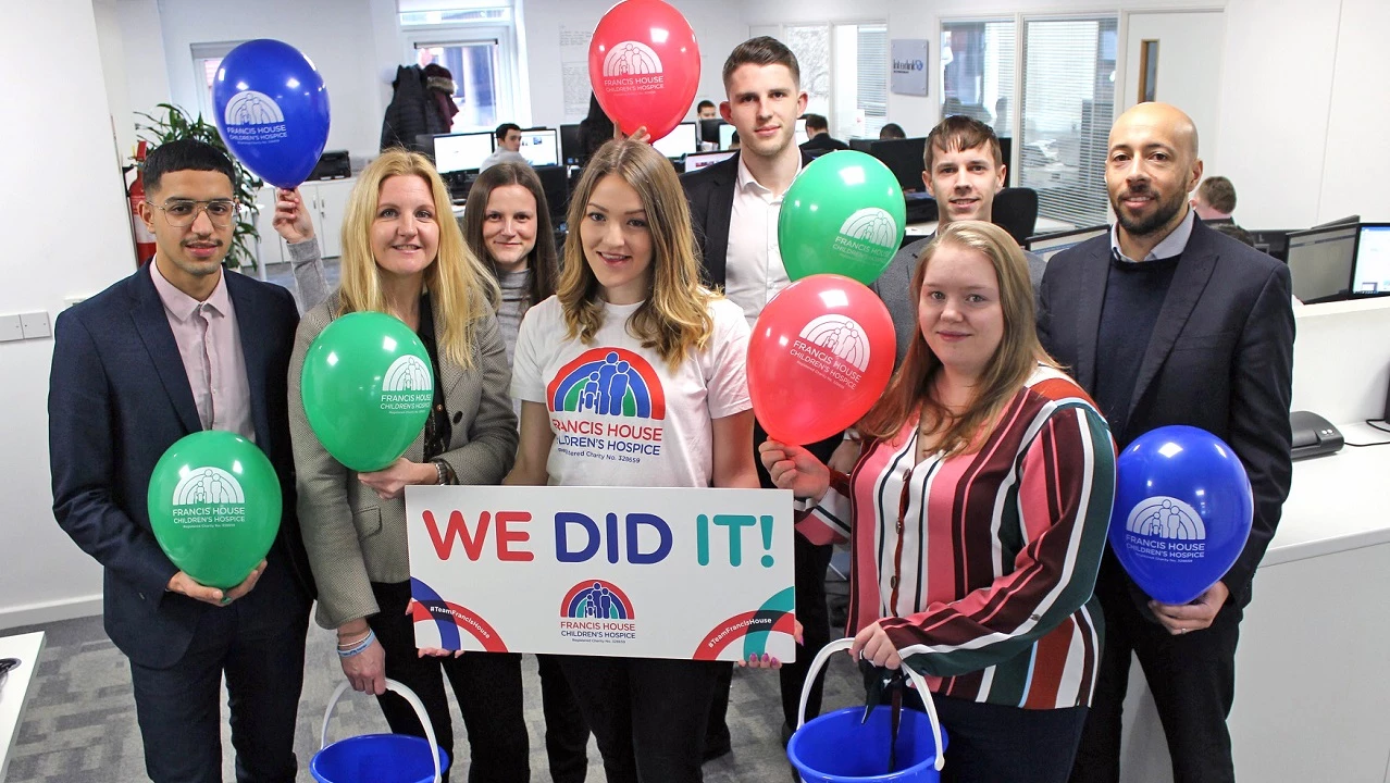 Interlink Recruitment employees raise £6,000 for Francis House 