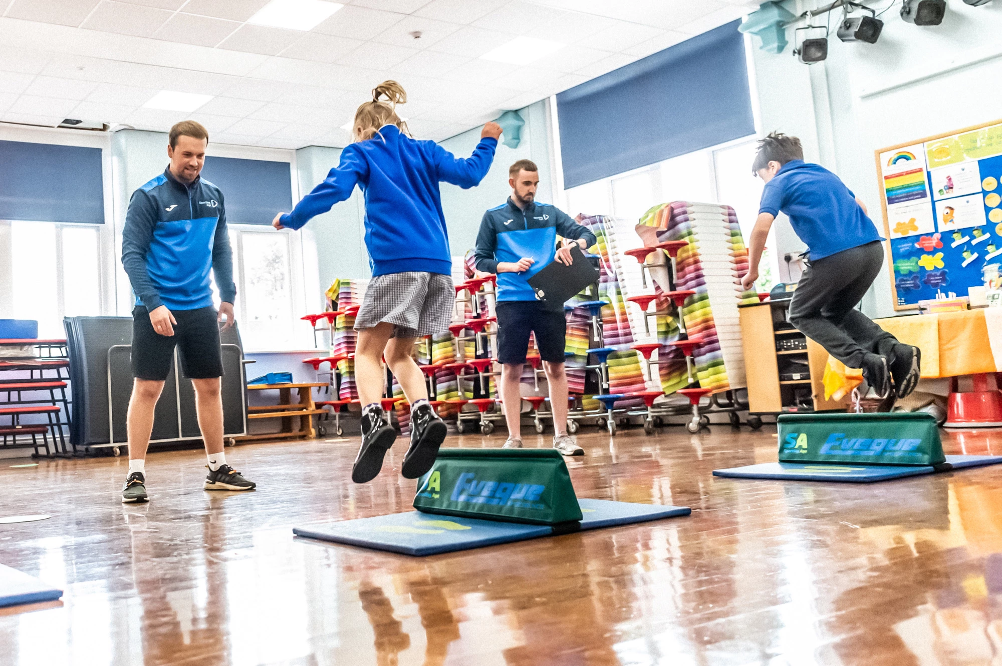 Sporting Age colleagues assess pupils at a Kirklees primary school