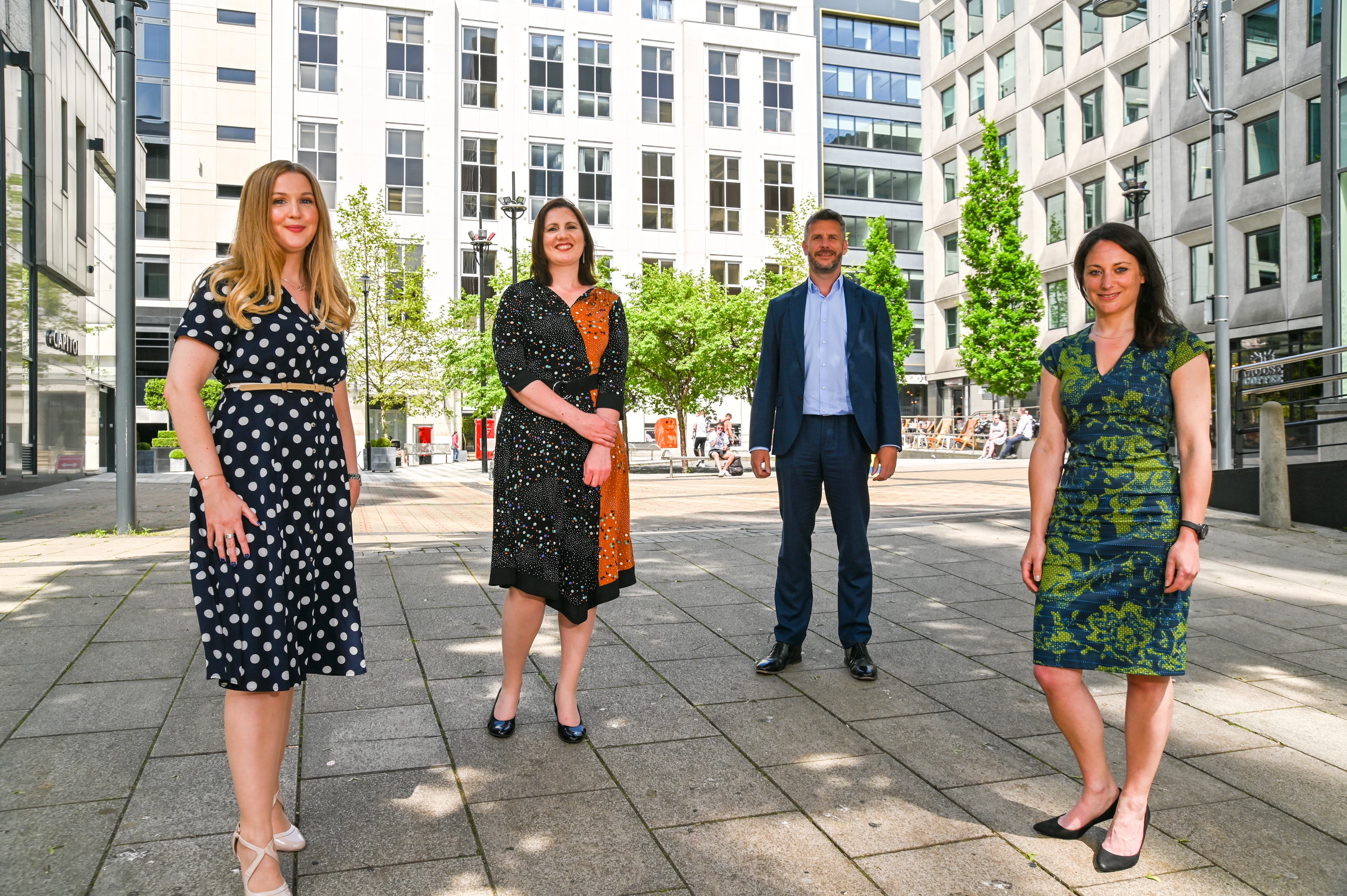 Left to right: Deirdre Lindsay, Gemma Irving, Andrew Johnson and Sarah Burgman