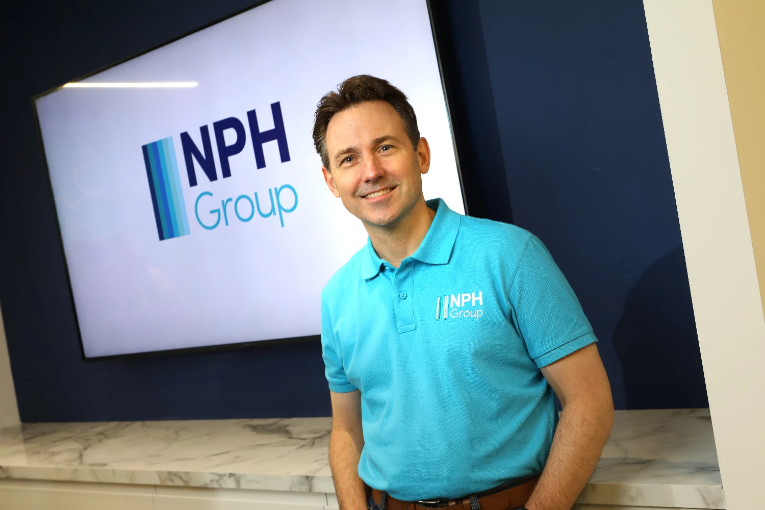 Mark Philpott, CEO at NPH Group settling into the new facility at Balliol Business Park, Newcastle.