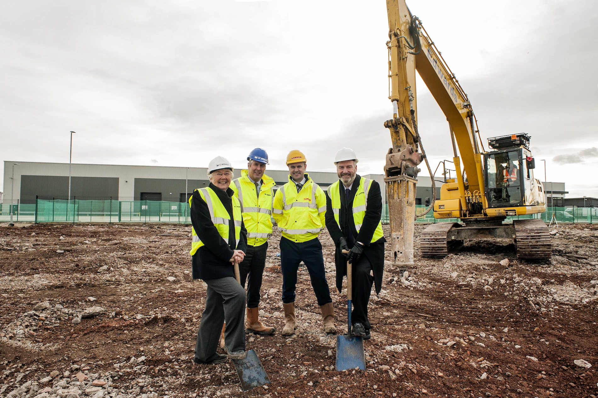 Groundbreaking ceremony at Phase 2 of Parkside Business Park