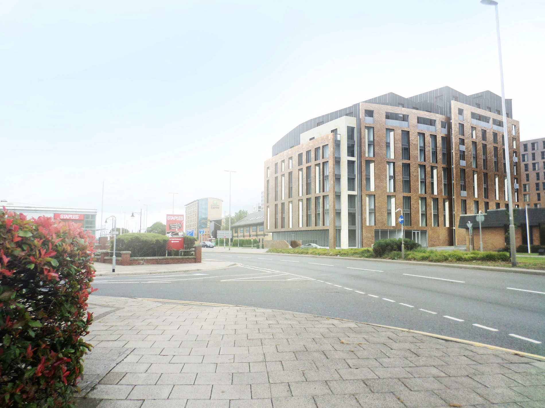  CGI of the new residential scheme on Kirkstall Road from DLA Architecture.