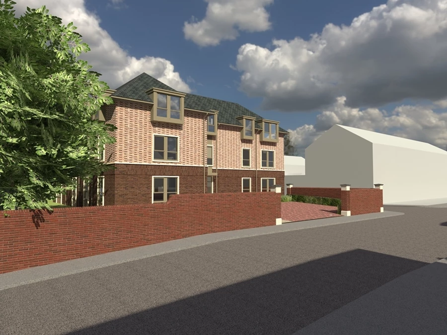 A CGI showing how the scheme on Regent Terrace will look