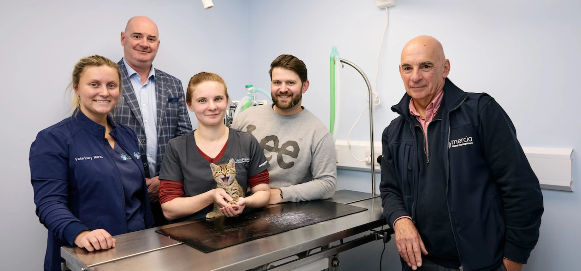 Sore Paws 2 l-r Harriette Alderson Paul Grace Natasha Redpath Aaron Holmes Gary Whitaker.jpg