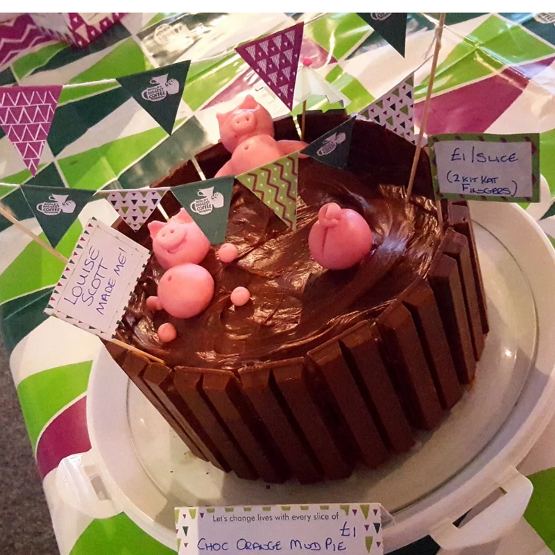 Cake baked by Simon Jersey for Macmillan Coffee Morning