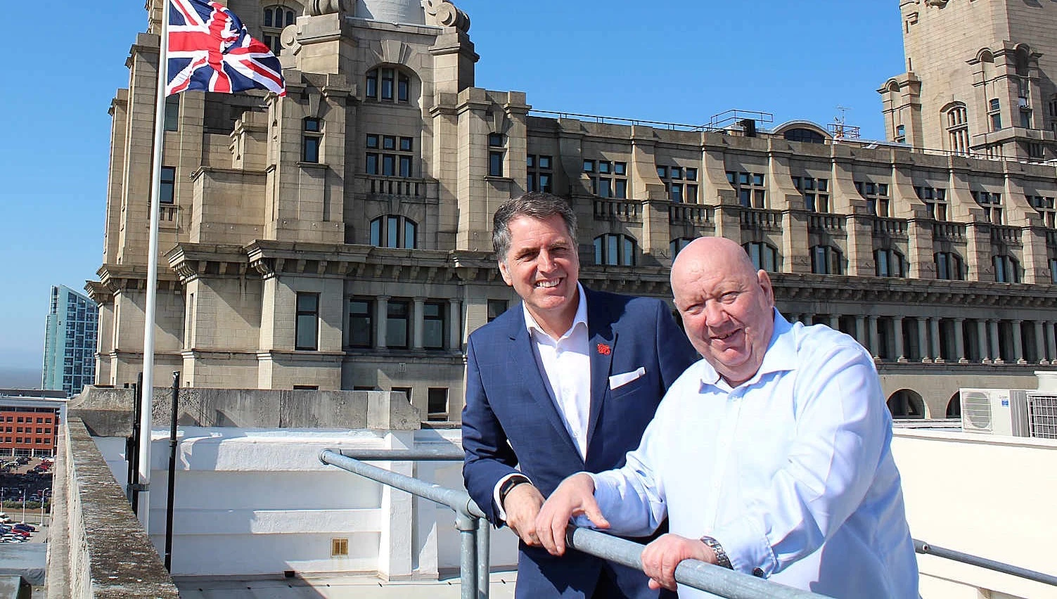 Joe Anderon (right) and Steve Rotheram are leading the city's Channel 4 bid