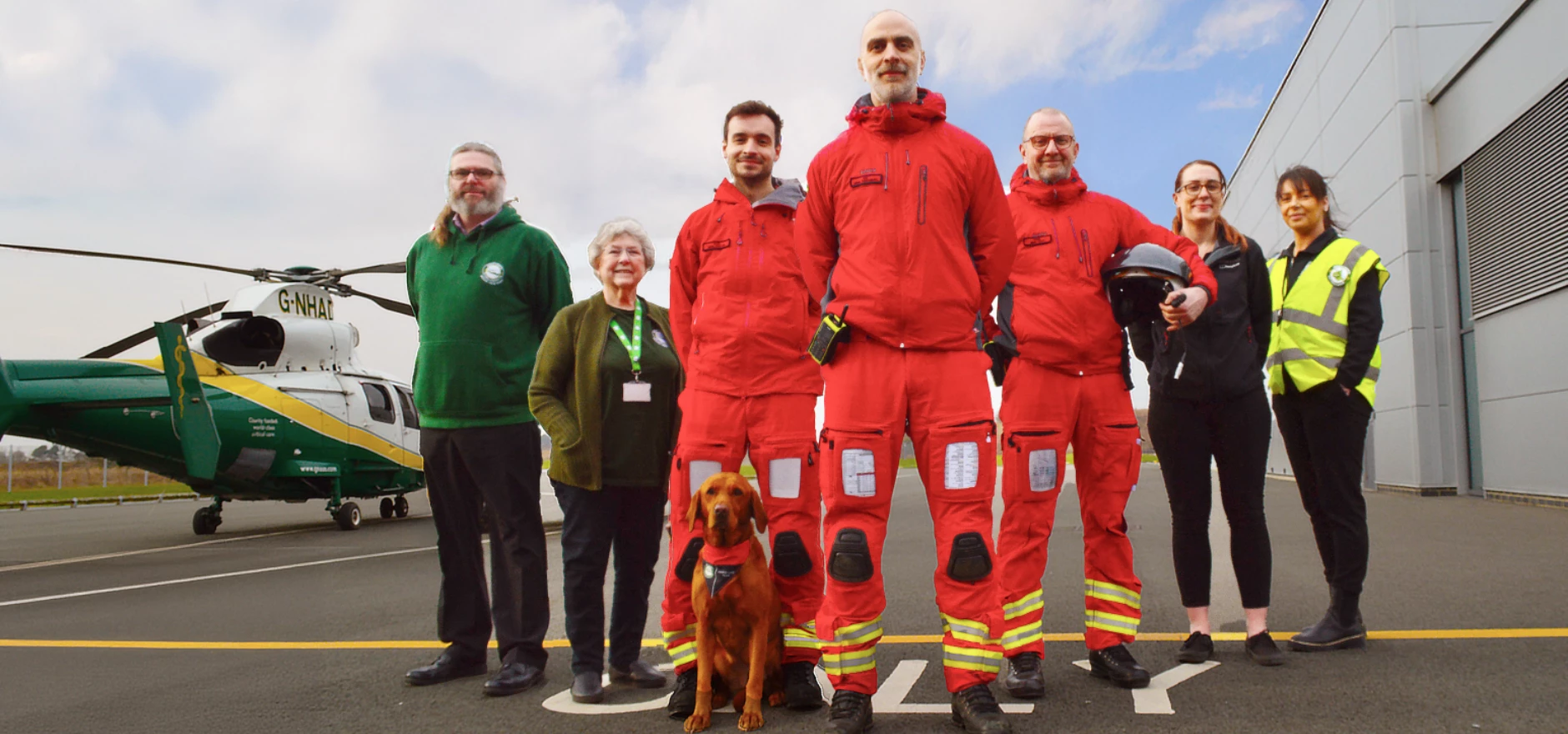 GNAAS Appeal 2025 - GNAAS' critical care team, staff and a volunteer.png