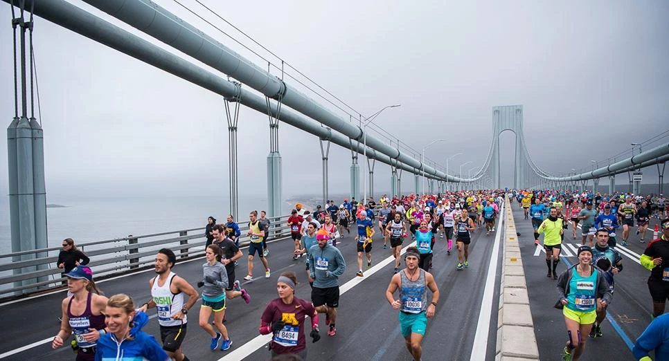 TCS New York Marathon start brigde