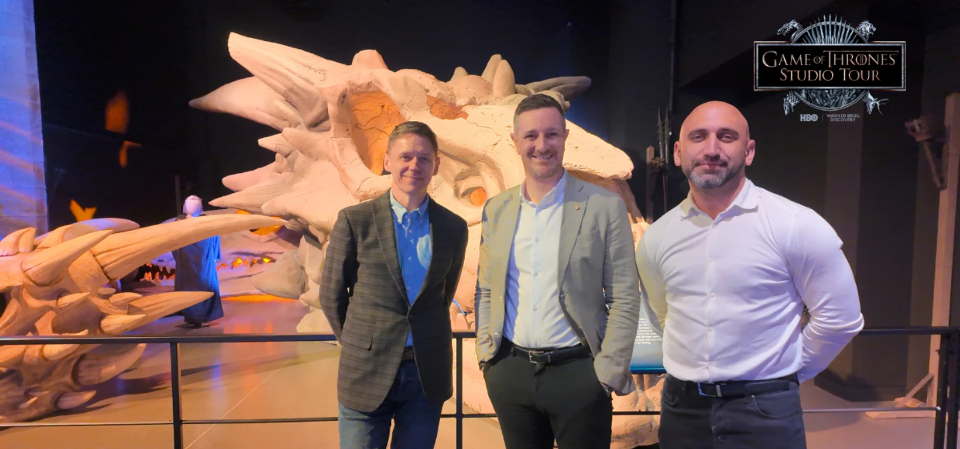 Mark Woolner, Sam Harding, and Dan Kenwright of Game of Thrones Studio Tour.png