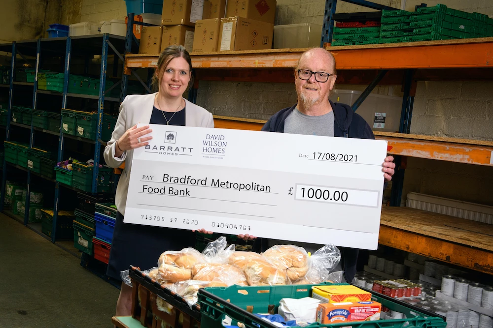 Barratt Developments Yorkshire West supports Bradford Food Bank