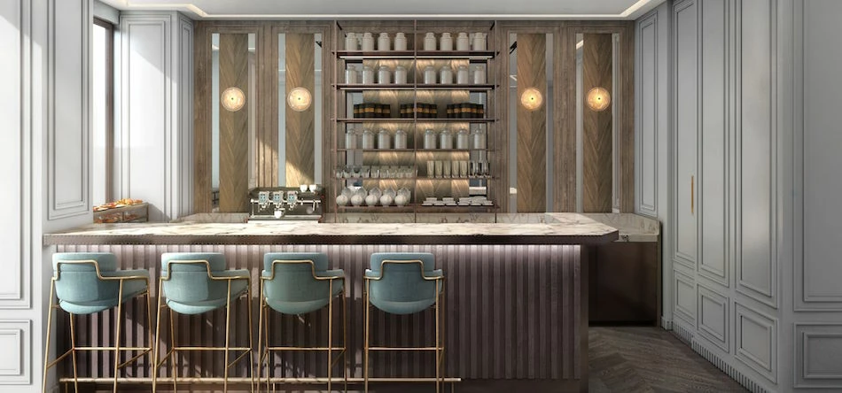 How the lobby bar at St Martins Place will look