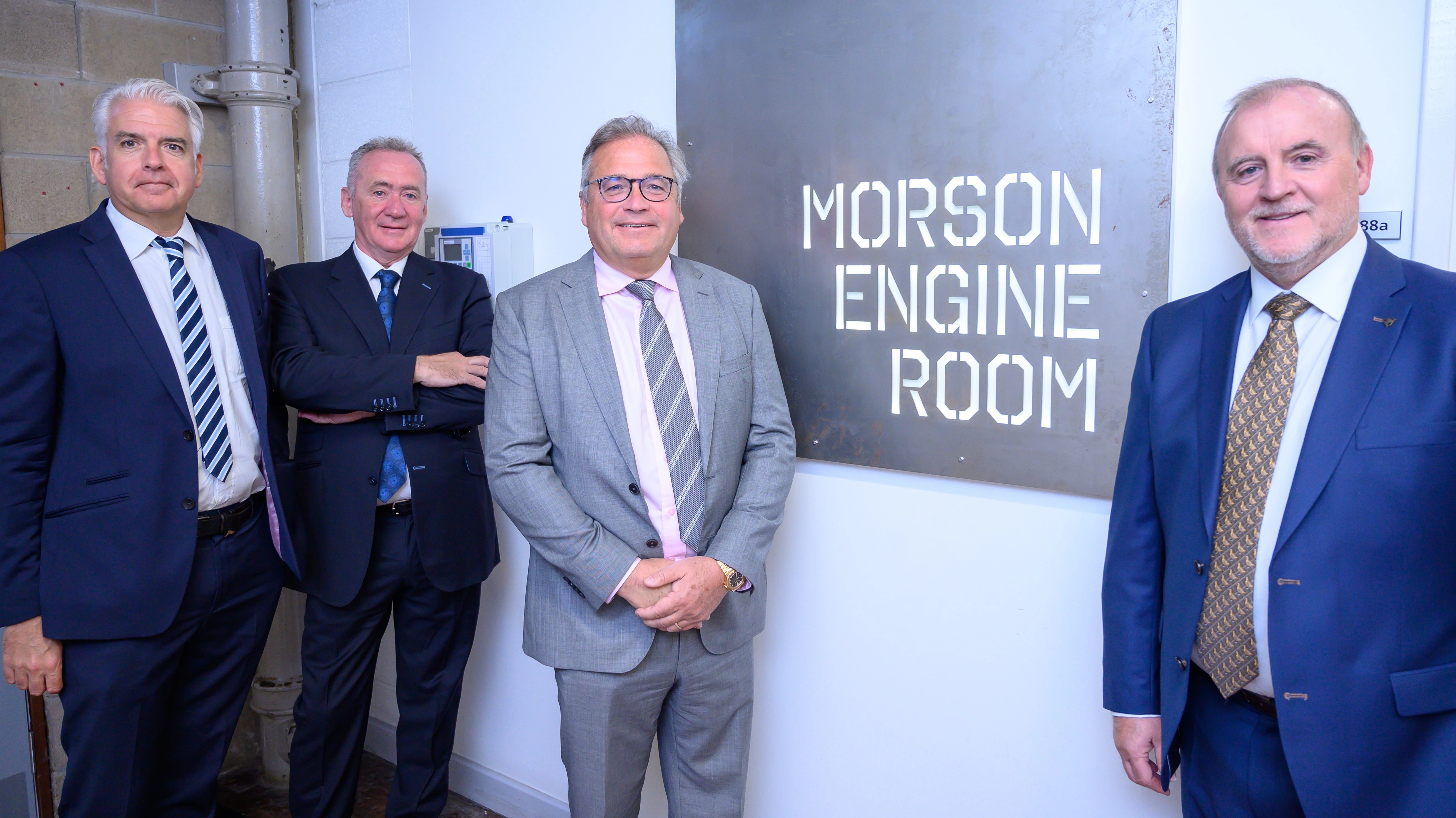 L-R Paul Gilmour, Group Finance Director, Kevin Philbin, Non-Executive Chairman, Ged Mason, CEO and Dr Kevin Gorton, Group Managing Director 