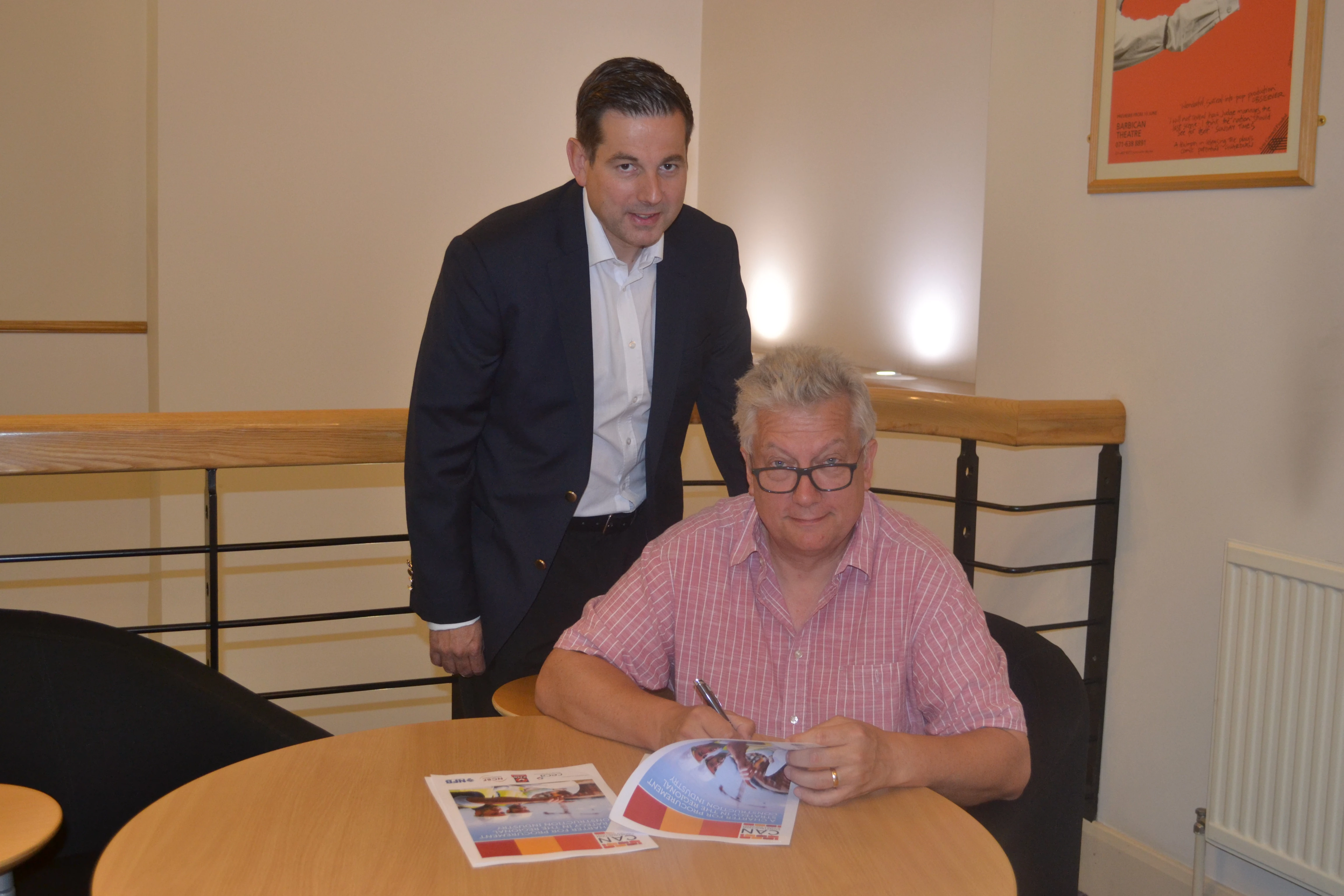 (LtoR) Stuart Miller (Chair of CAN) and John Nielsen (Regional Chair of CIC)