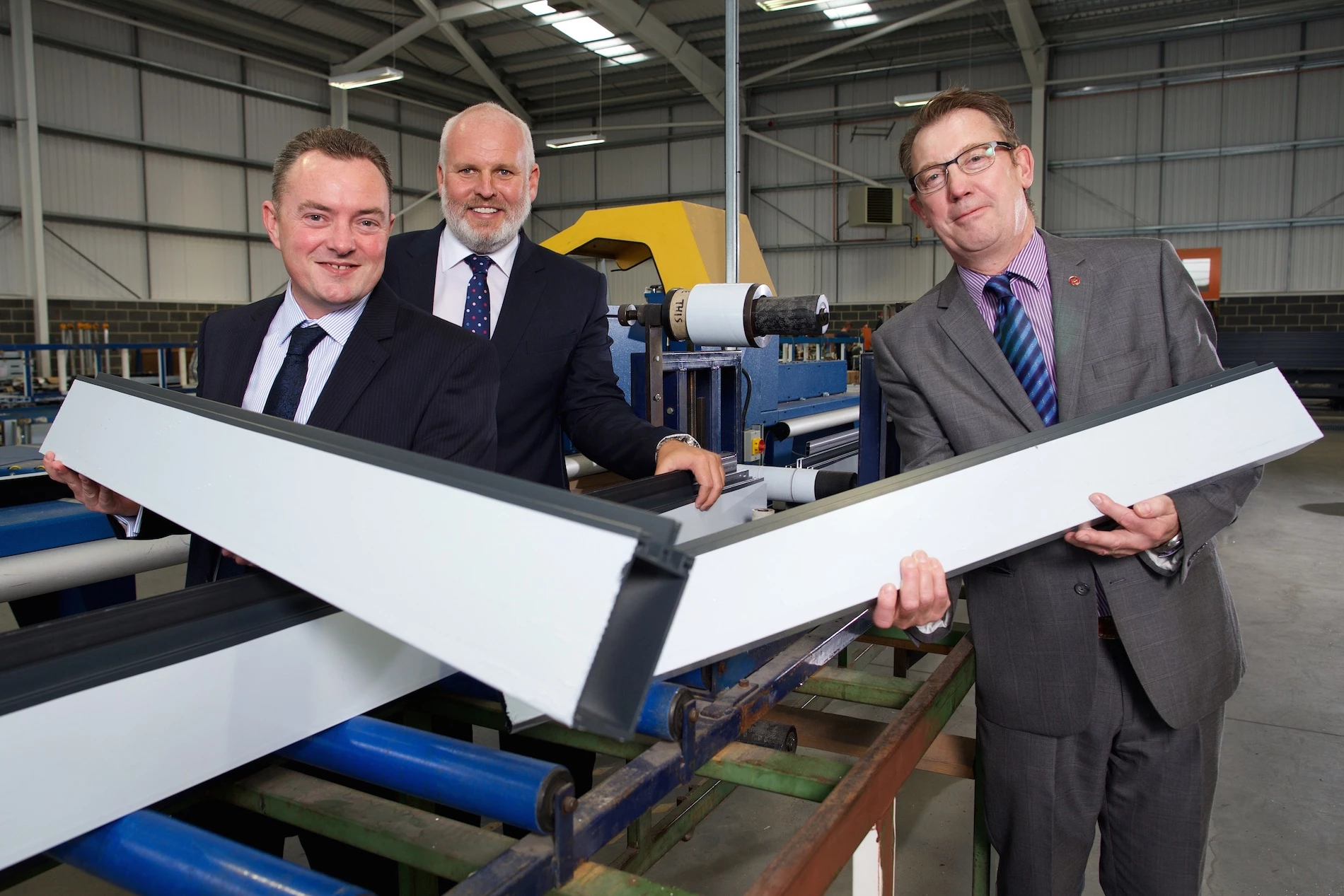 Neville Taylor and Richard Moore of MTW Architectural and John Ellis of Finance Yorkshire.