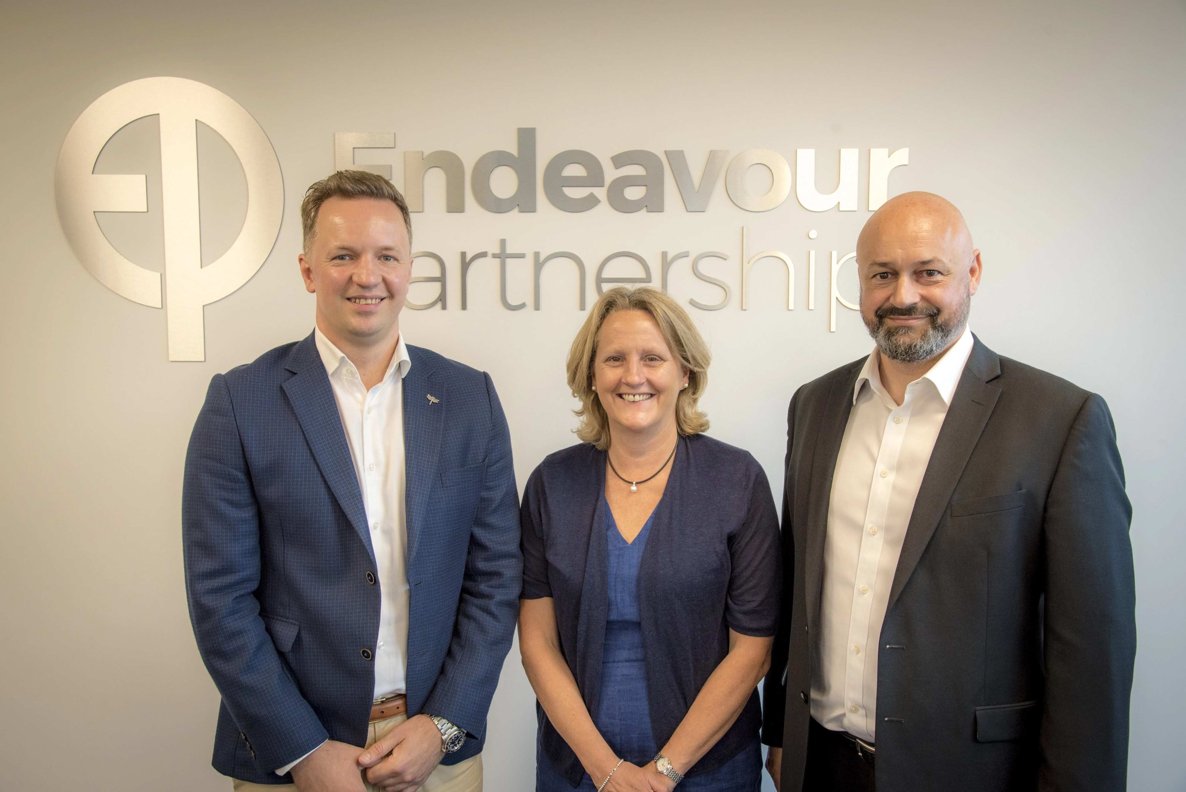 Nik Tunley, Deborah Kirtley and Nigel Williams from Endeavour Partnership’s corporate team