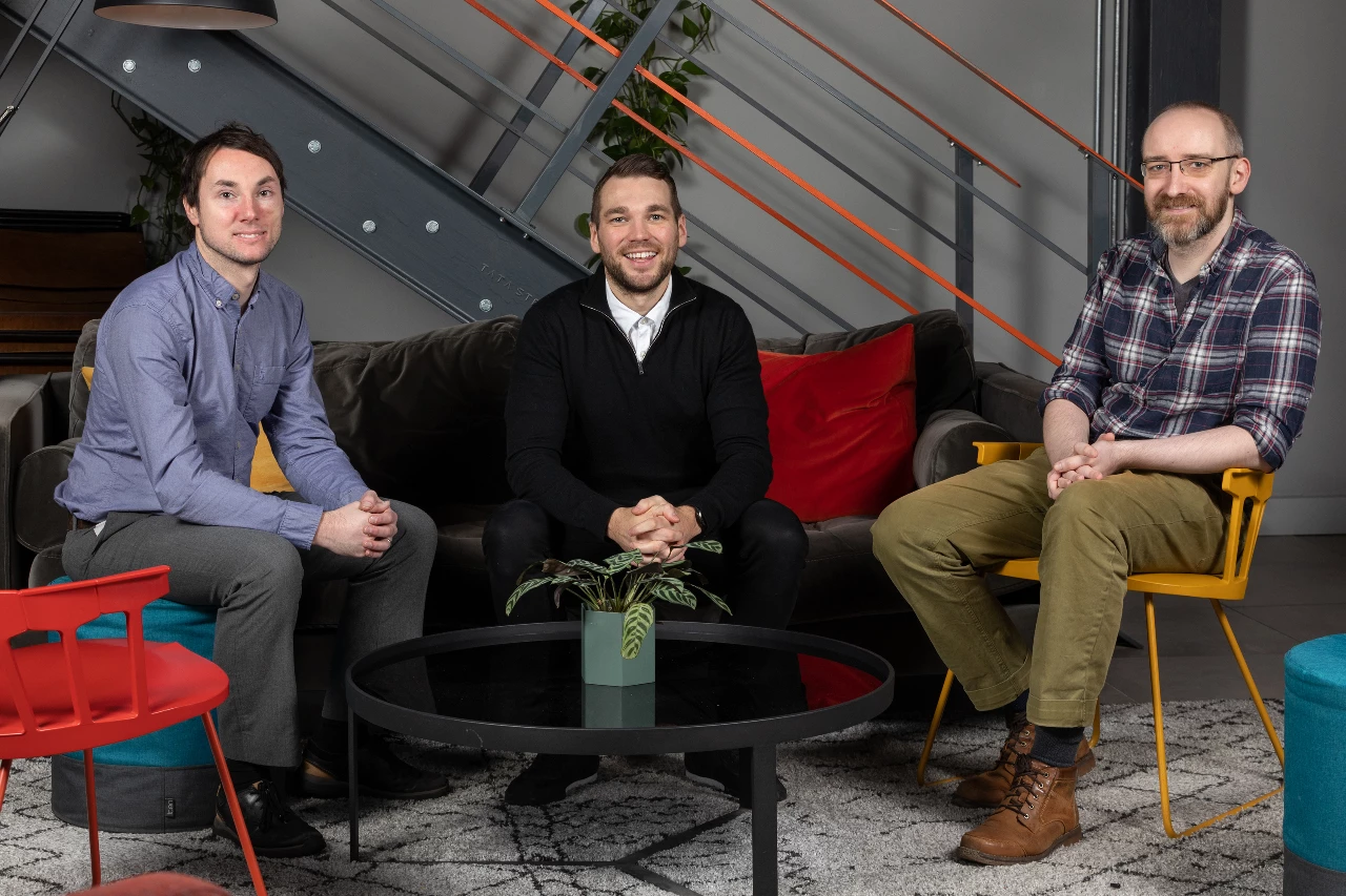 Image: (L-R) Matthew Shardlow, Rob Illidge, Dave Webb