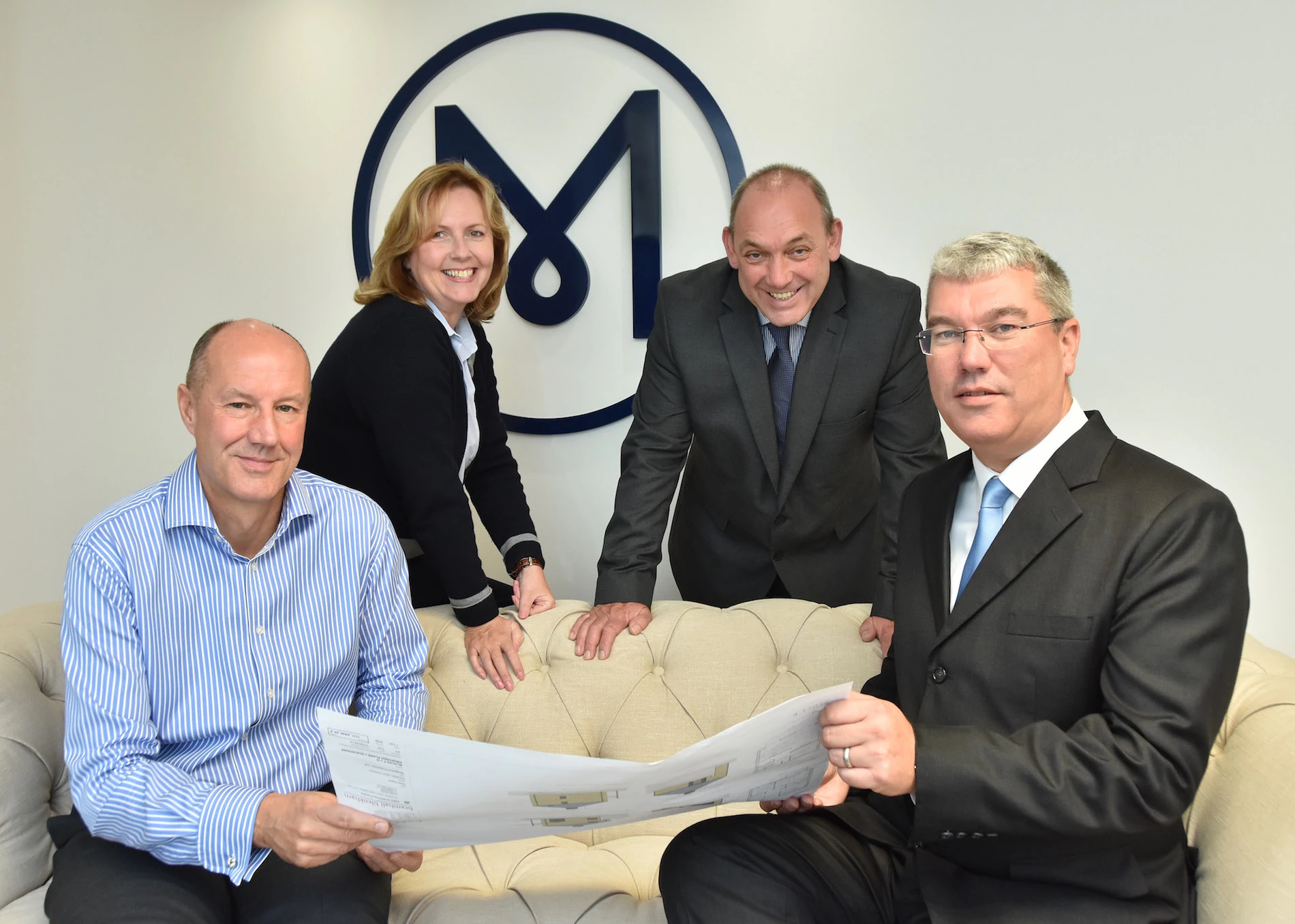From left to right: Ian Hessay, Managing Director, Melanie Powls, Field Sales Manager, Kevin Hoyland, Construction Director and Rob Martin, Technical Co-ordinator.