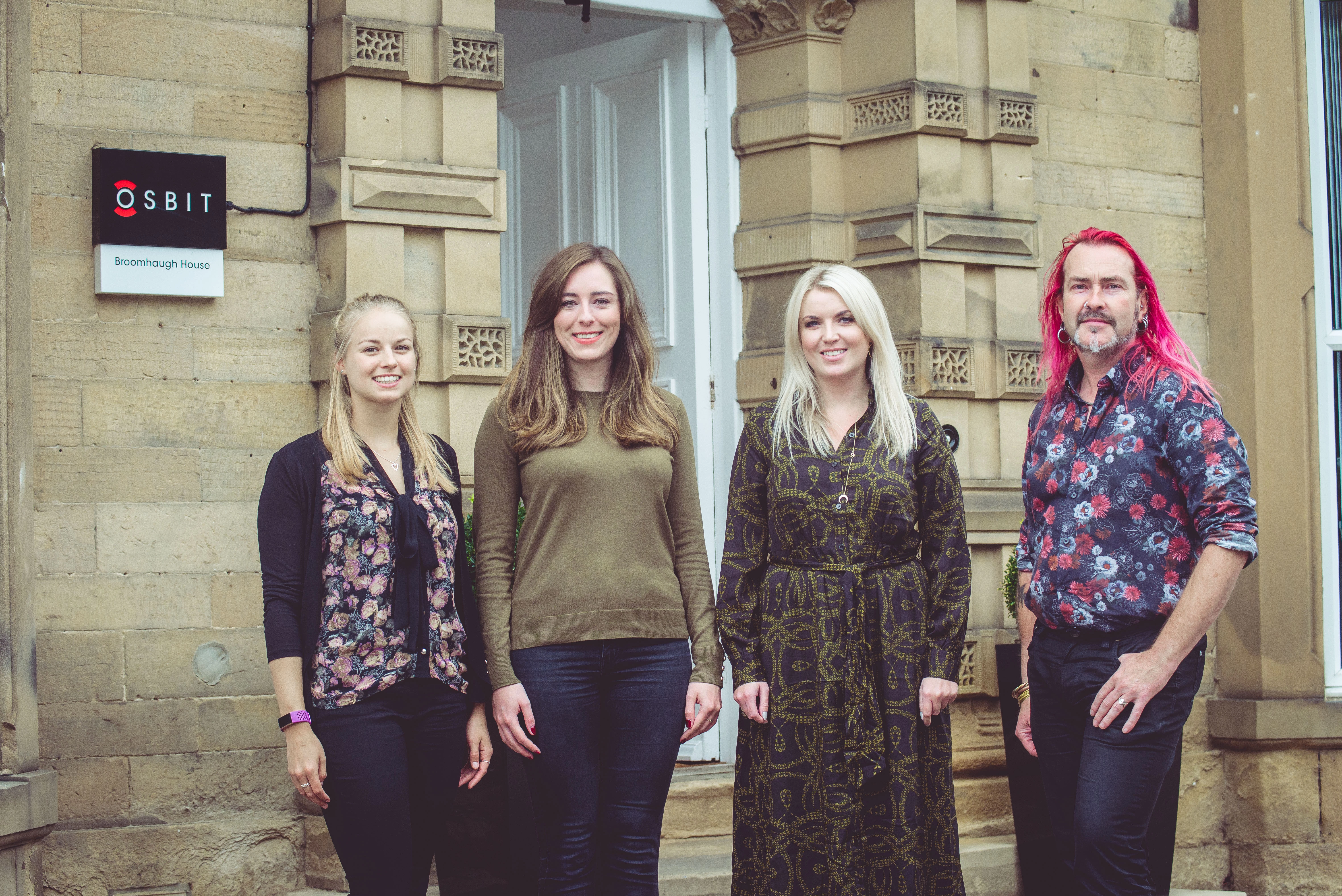 Joanna Tooley, Lucy Gardiner, Rachael Platten and Nick Humphrey, who are Osbit’s wellbeing first aiders.