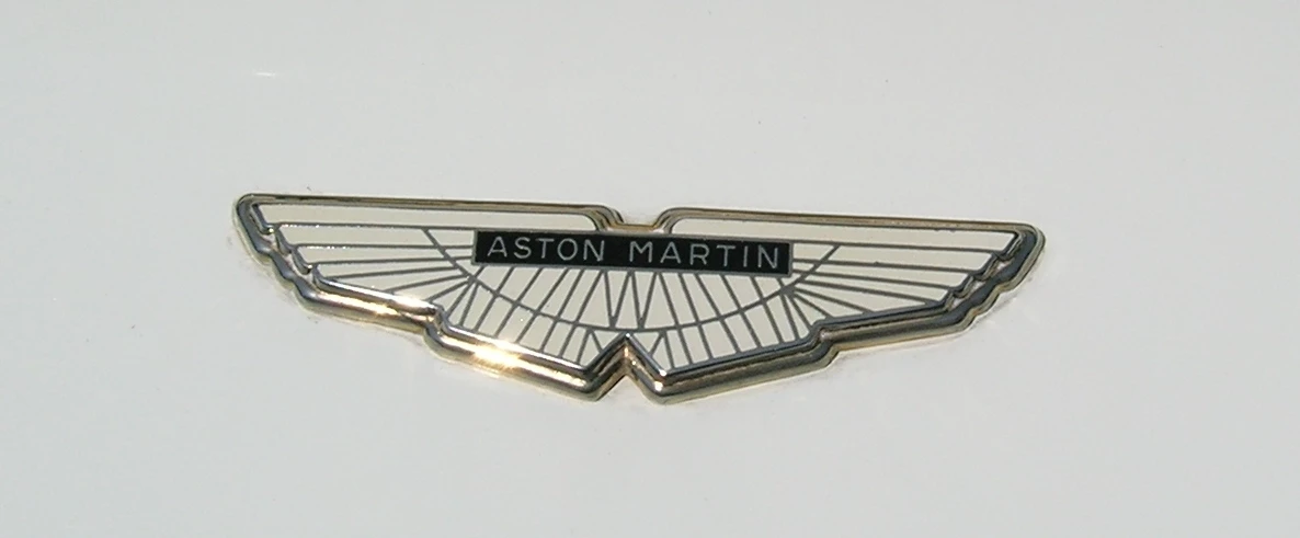 An Aston Martin badge from the 1970s.