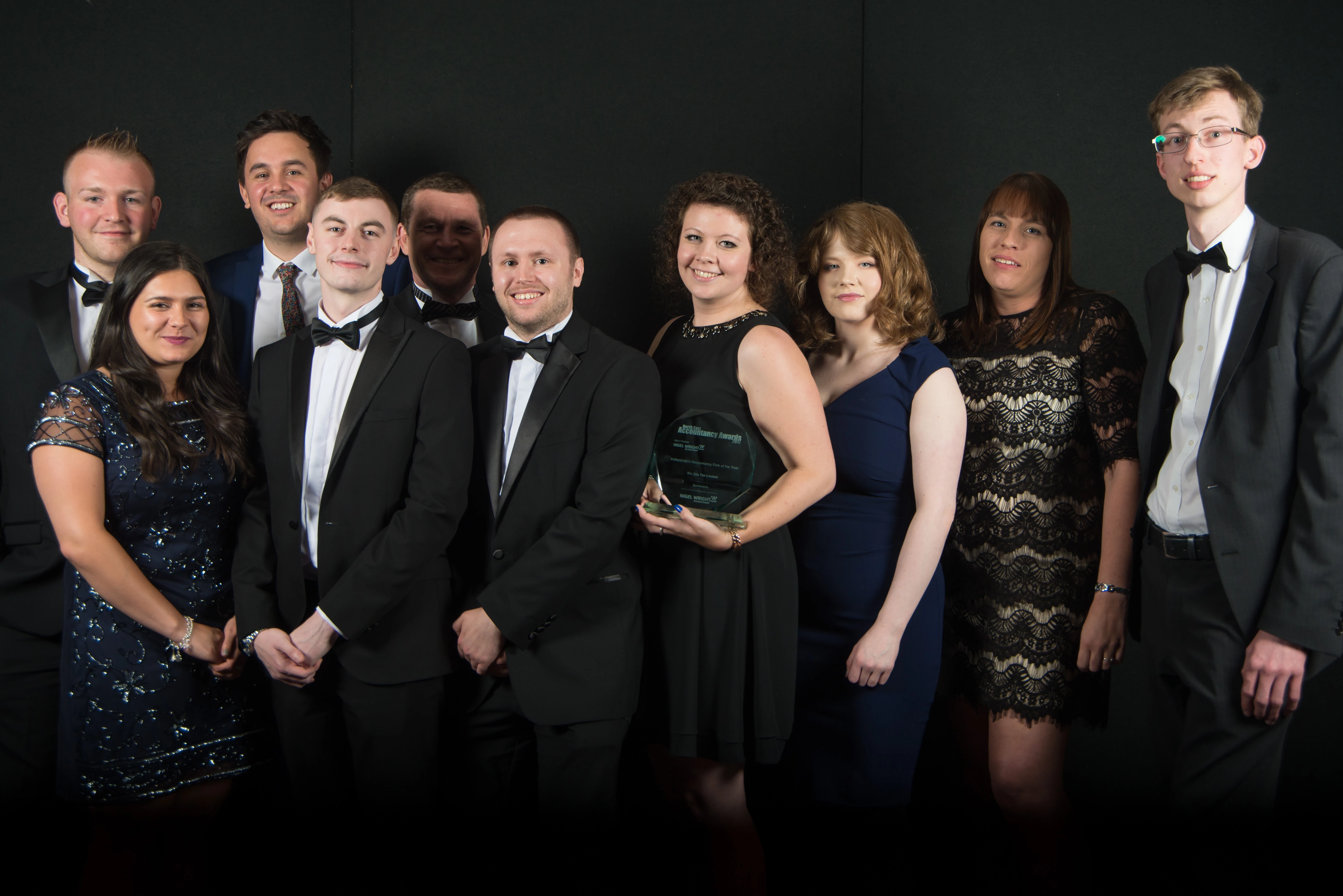 The Blue Sky Team Collect Their Award