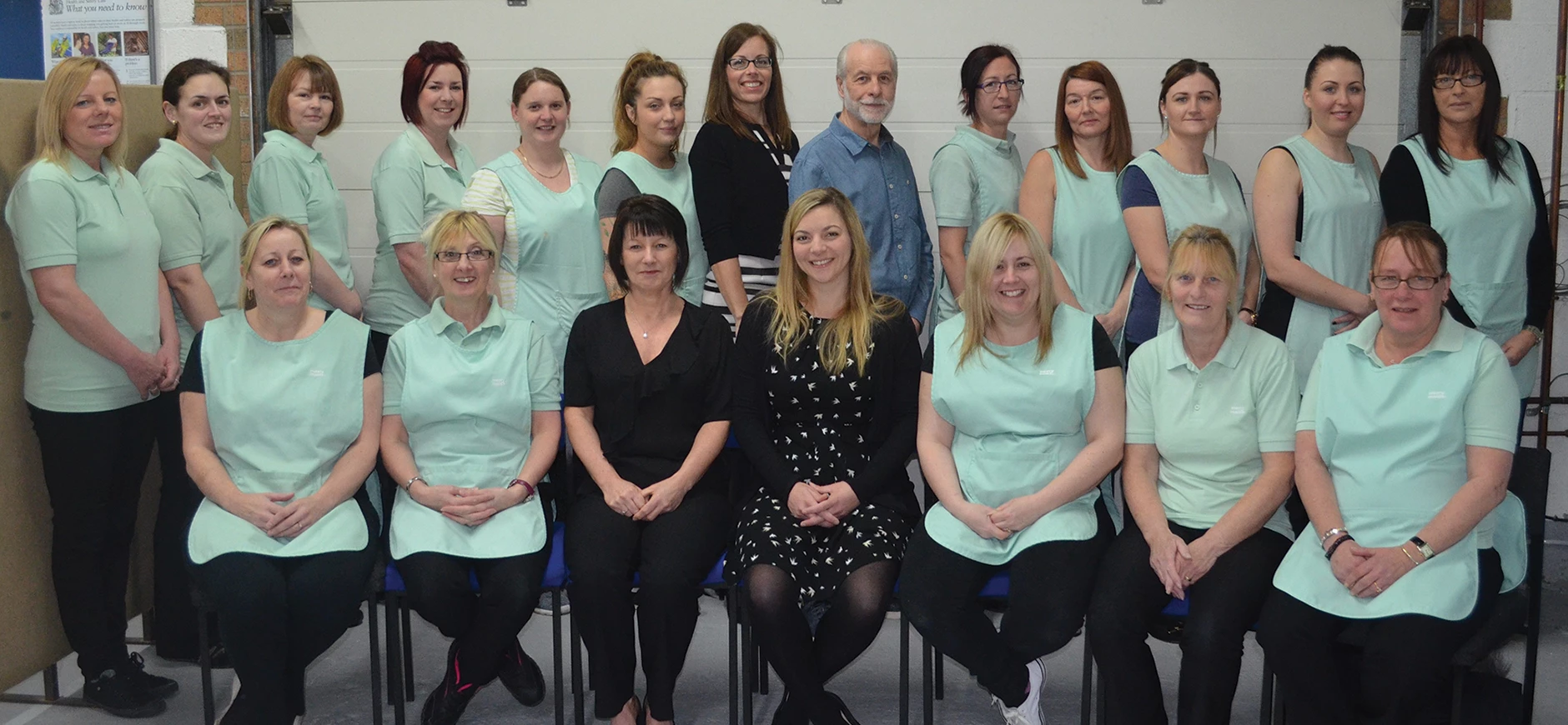 Vanessa Barley & Bob Smith (back row centre) with the team at Merry Maids of Hull and East Yorkshire