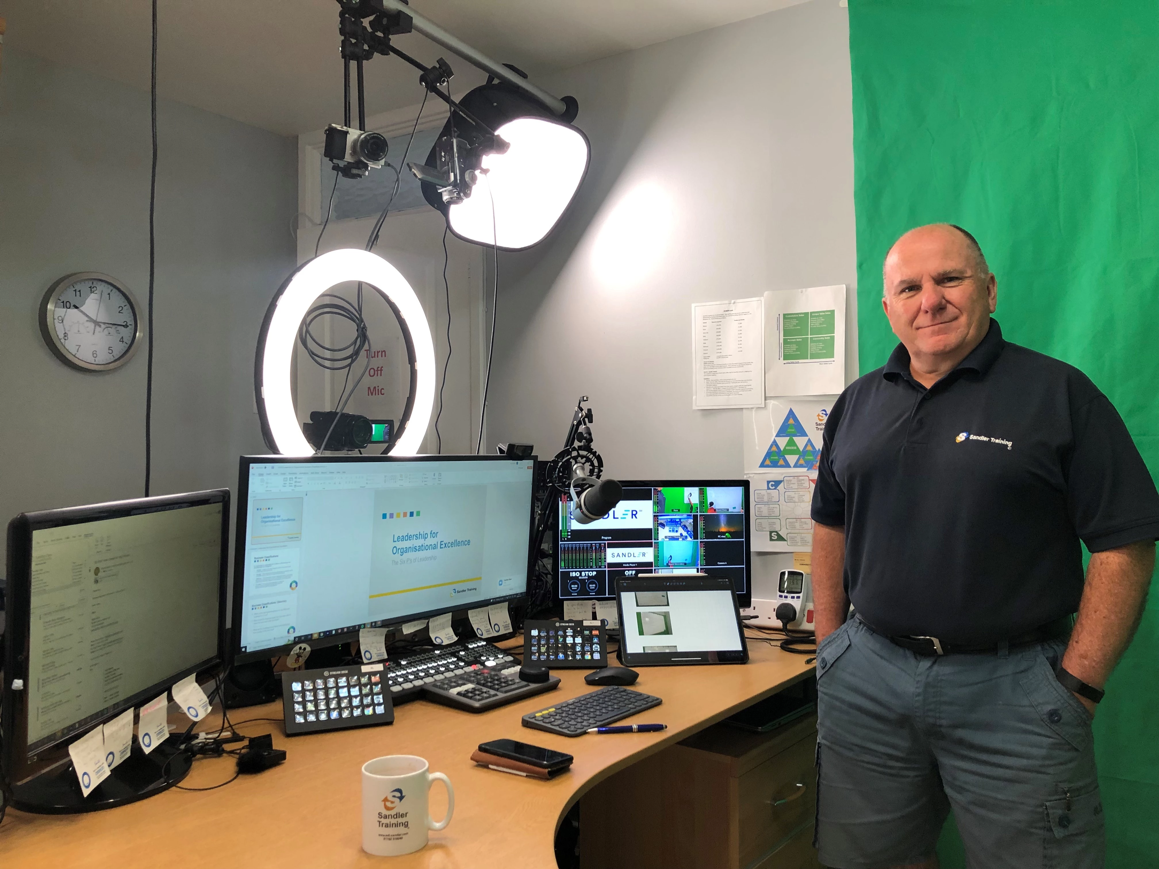 Roy Johnson in his new state-of-the-art video studio