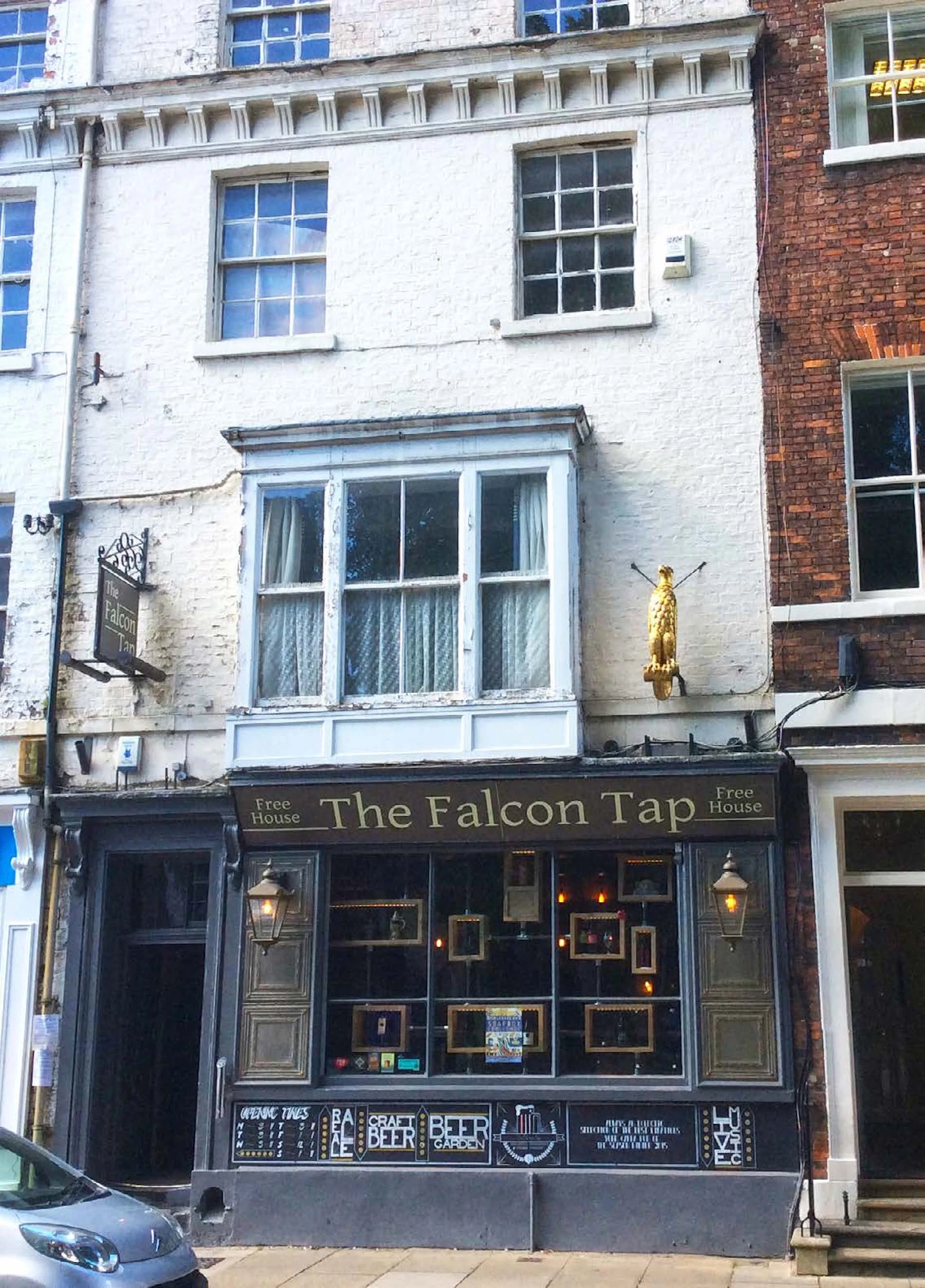 he Falcon Tap is a four storey Grade-II listed period property 