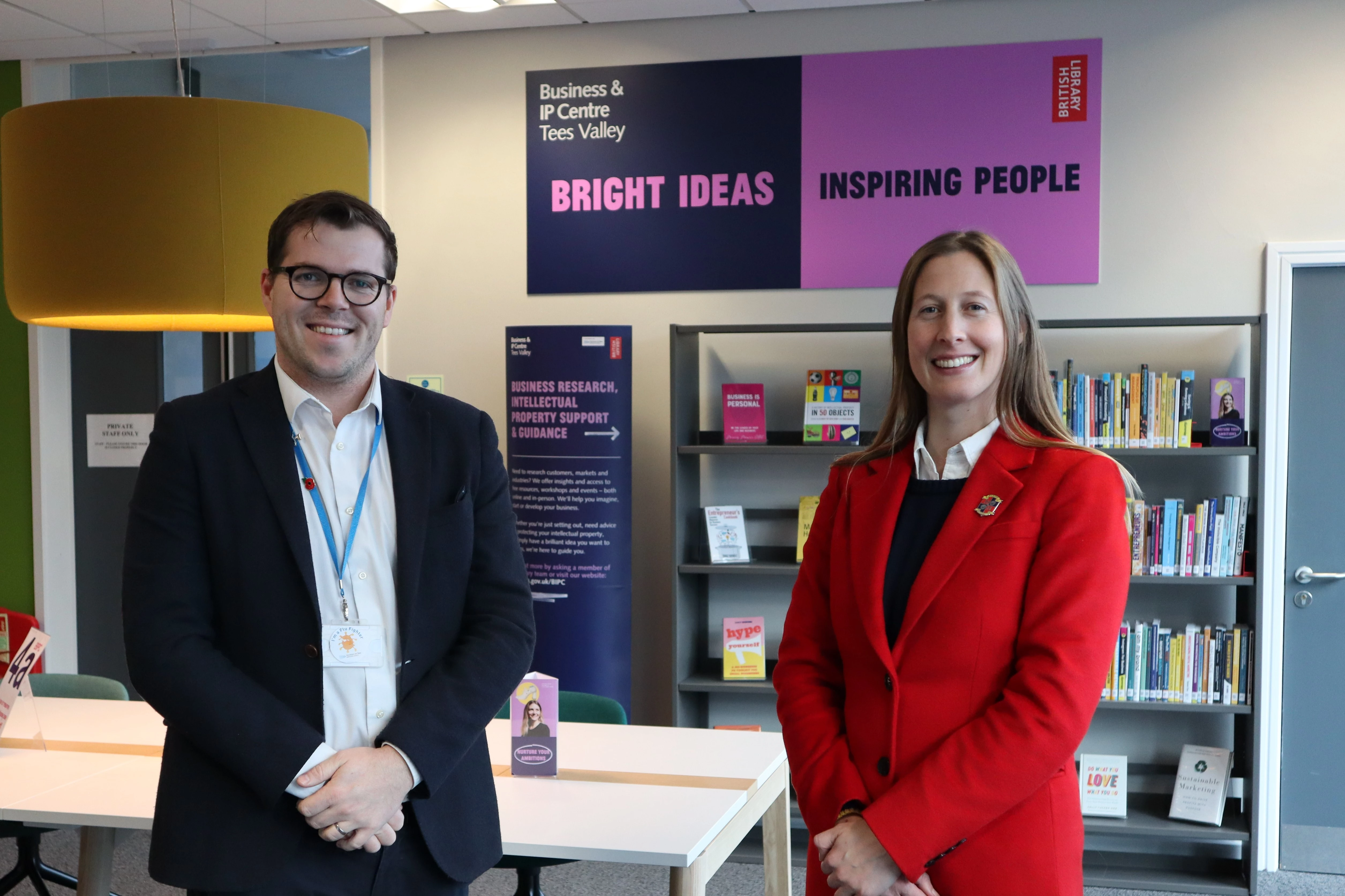 Paul Swalwell, BIPC business engagement and marketing manager and Charlotte Nichols, Harvey & Hugo managing director