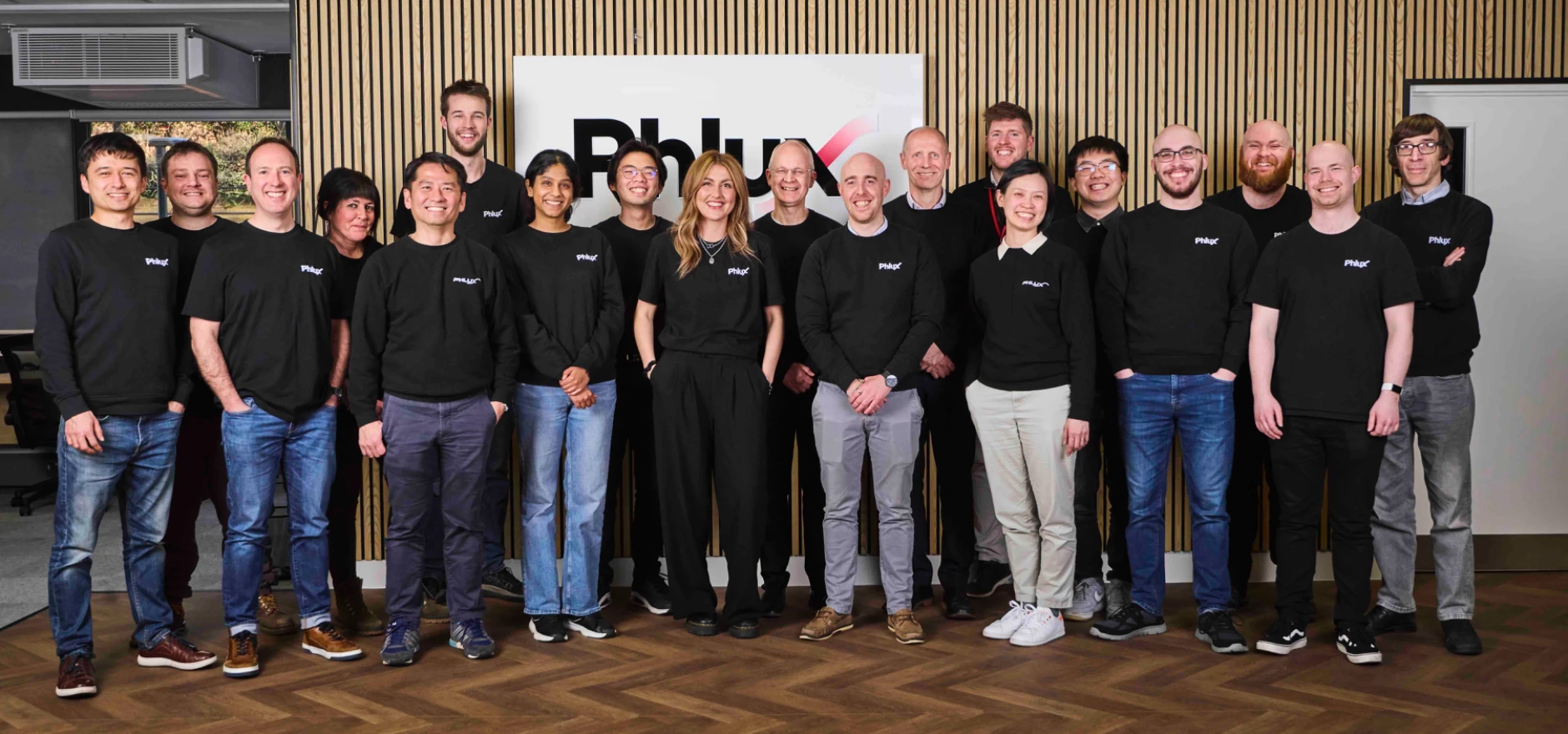 The Phlux team celebrate the firm's funding boost