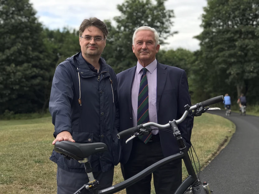 Essity’s George Placogiannakis and Councillor Glen Sanderson