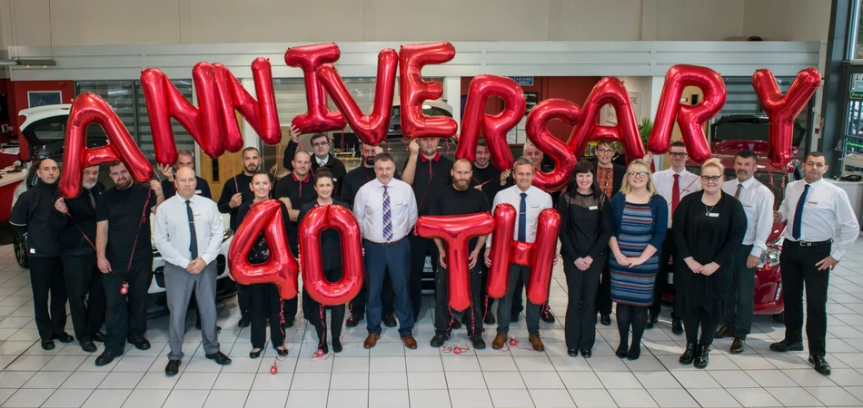 North East car dealership Town Centre Automobiles are celebrating this week as they reach 40 years.