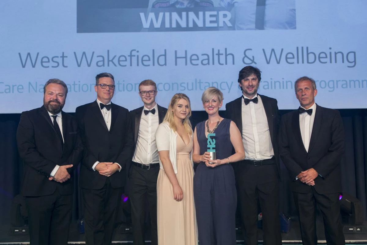 Wakefield's Conexus Healthcare accept their first of two HSJ Value Awards.