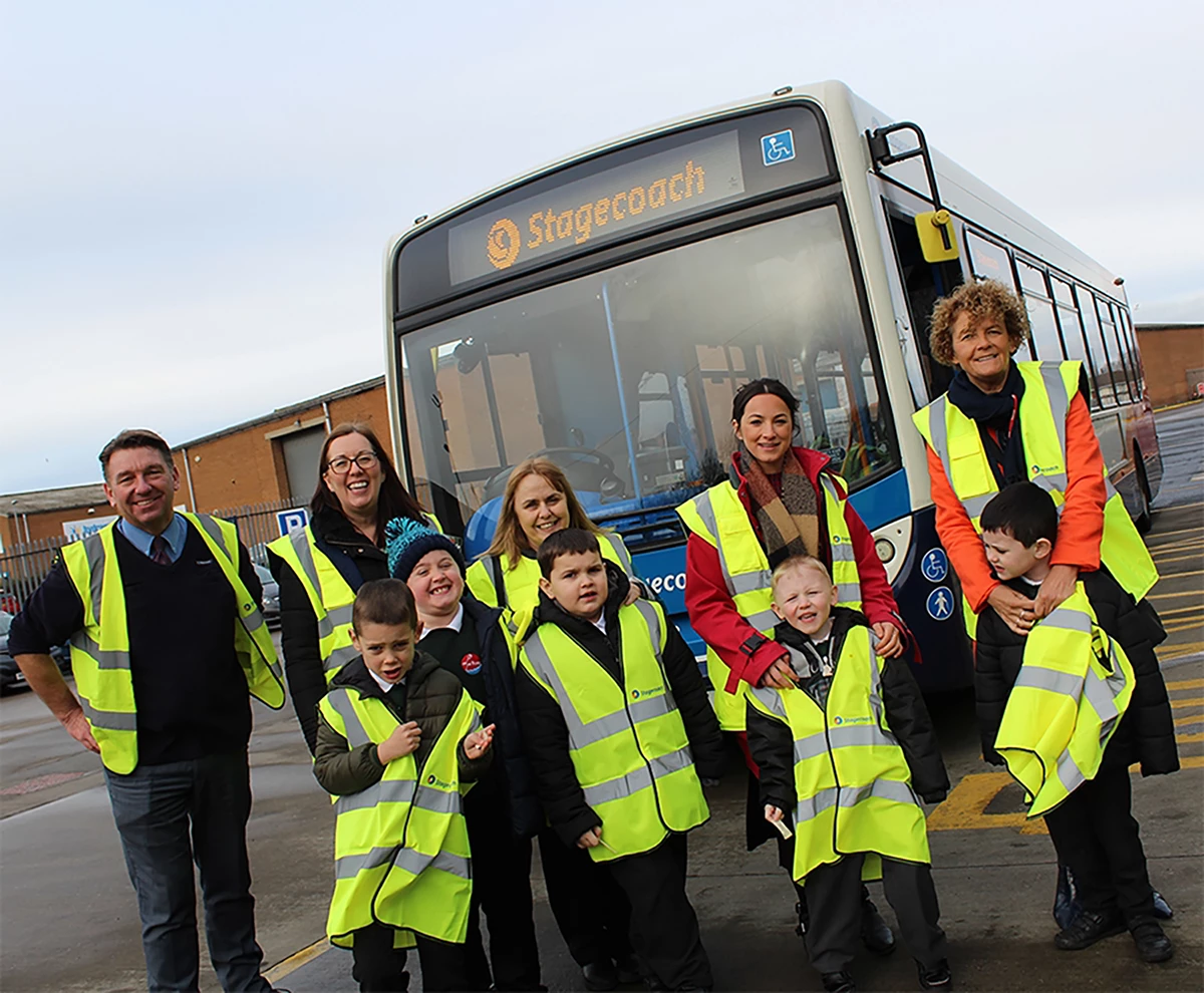 All aboard for a fun time at the Stagecoach Stockton bus depot!