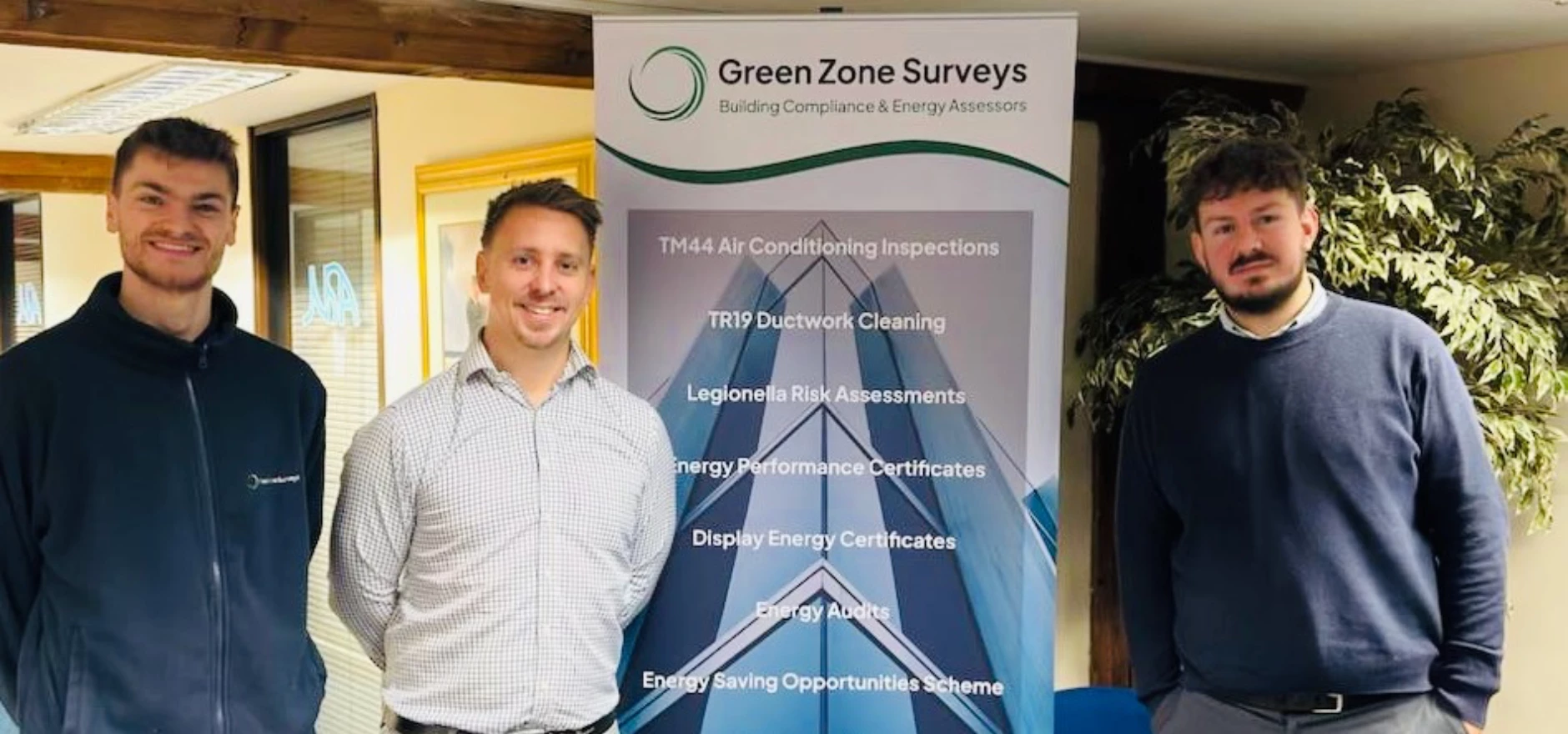 From left Jordan Riding, Callum Thompson and Callum Bannister of Green Zone Surveys.jpeg