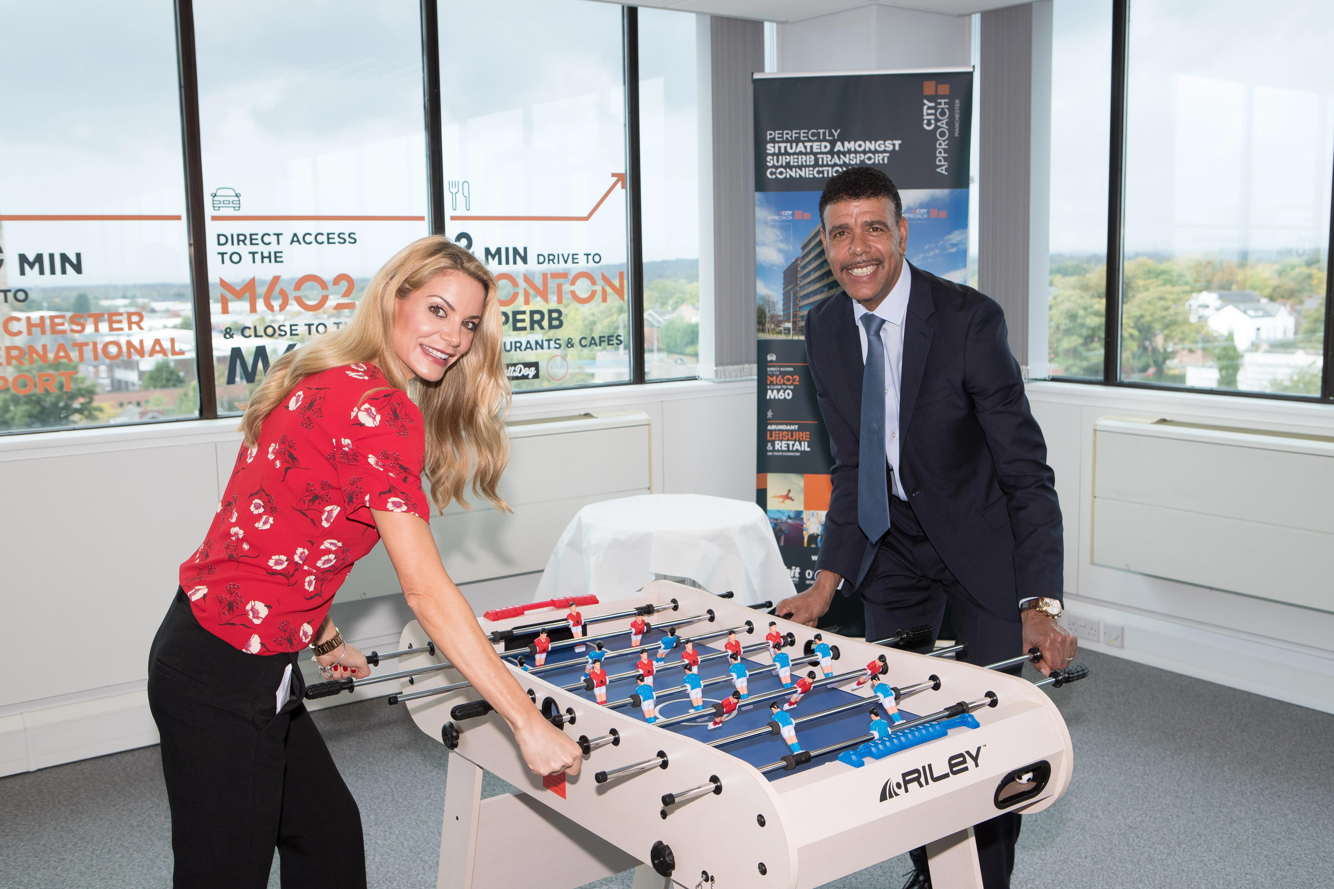Sky Sports presenter Charlotte Jackson and Chris 'Kammy' Kamara