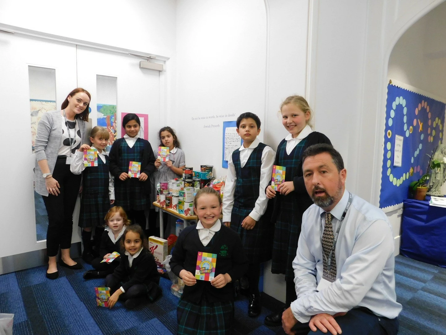 St Anthony’s School for Girls provide donation to local foodbank