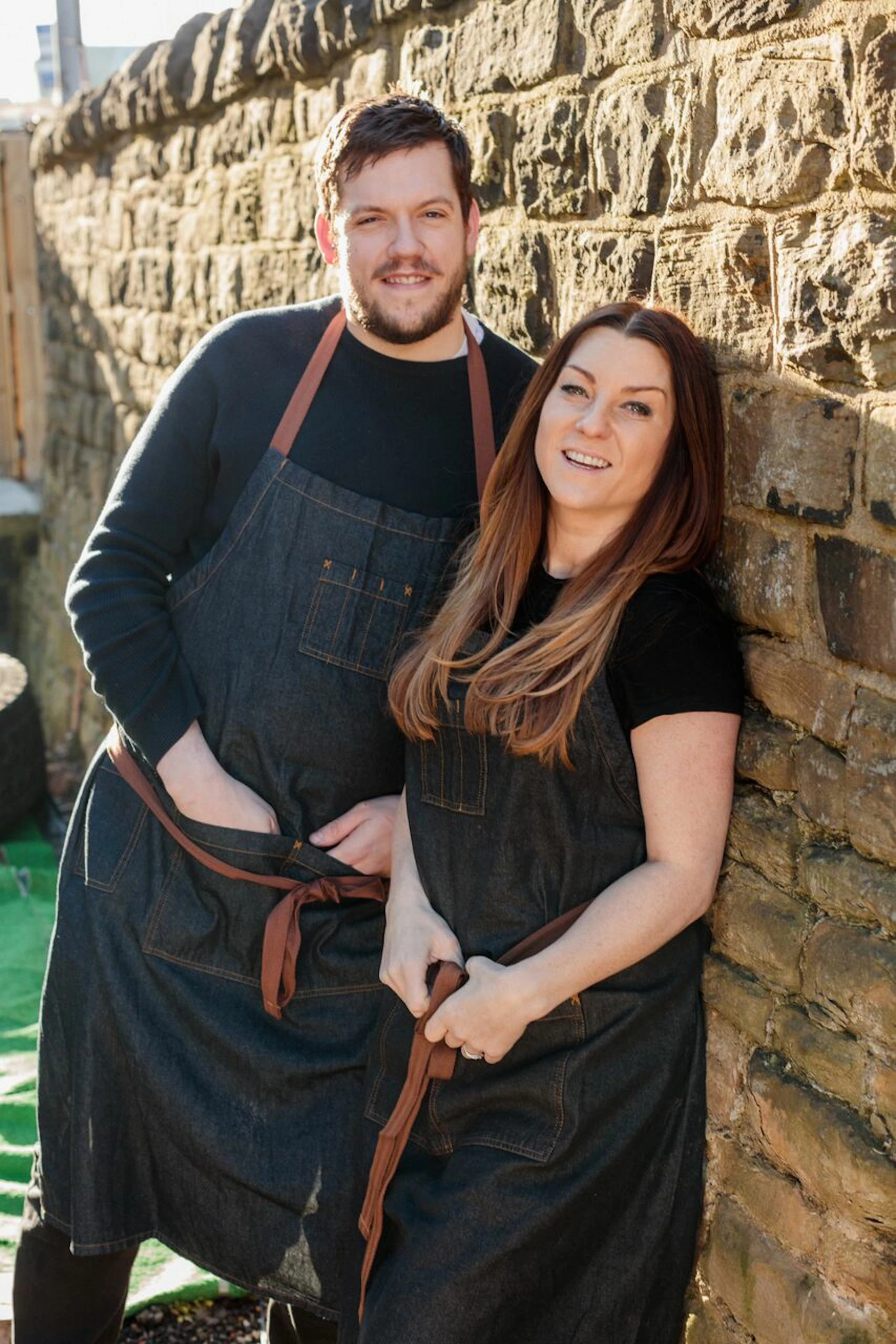 Chefs Mark Owens & Liz Cottam of HOME Restaurant Leeds.