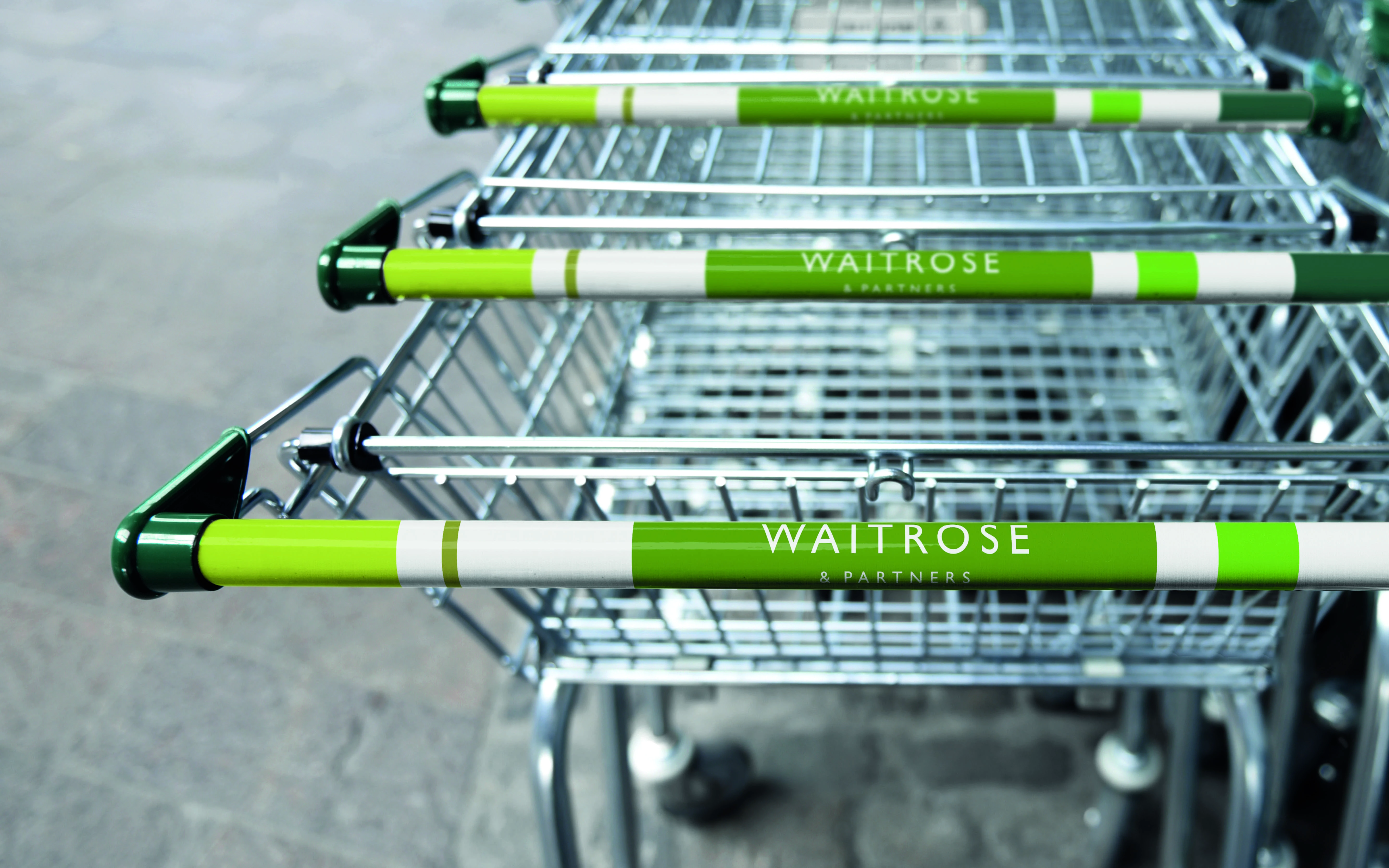 Waitrose shopping trolley 