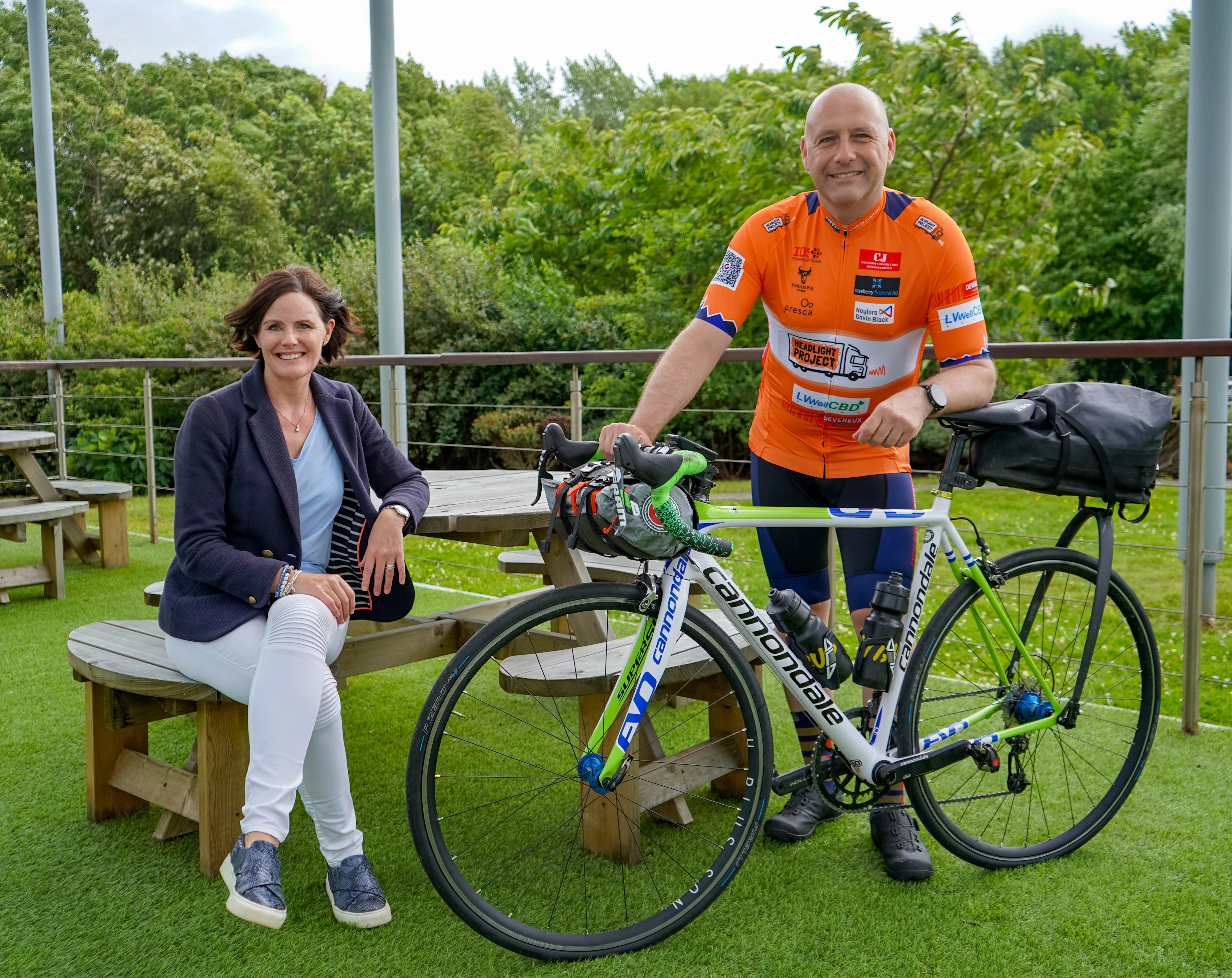 (L-R) Suzanne Julian, operations manager at The Headlight Project, and charity fundraiser Lee Horseman