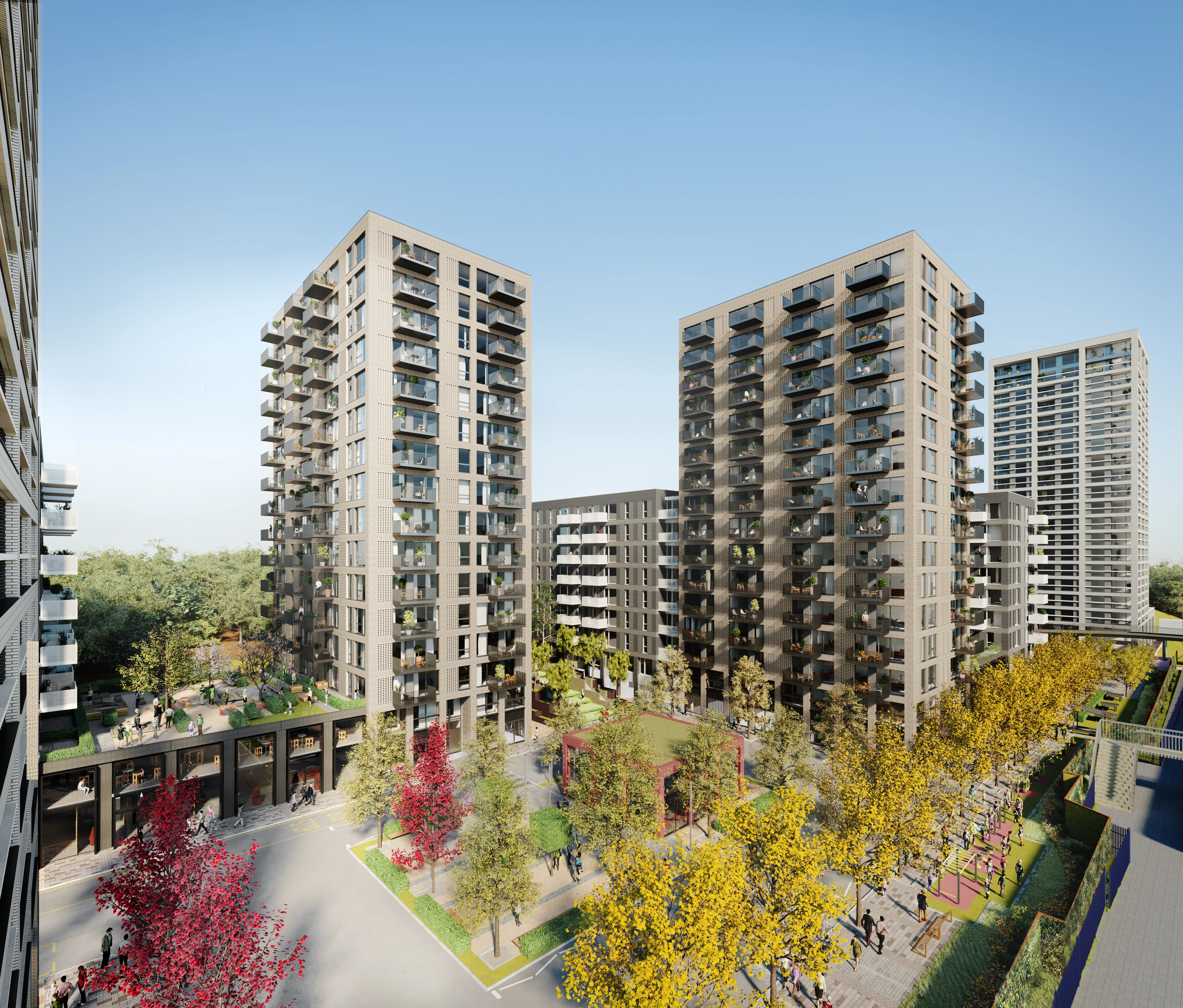 CGI of Kidbrooke Square. 