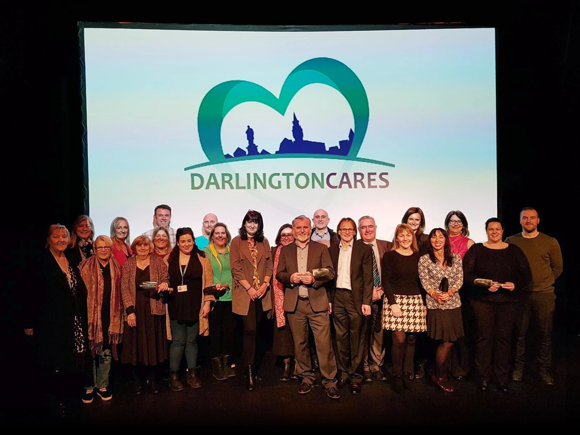Representatives from Darlington Cares' member companies