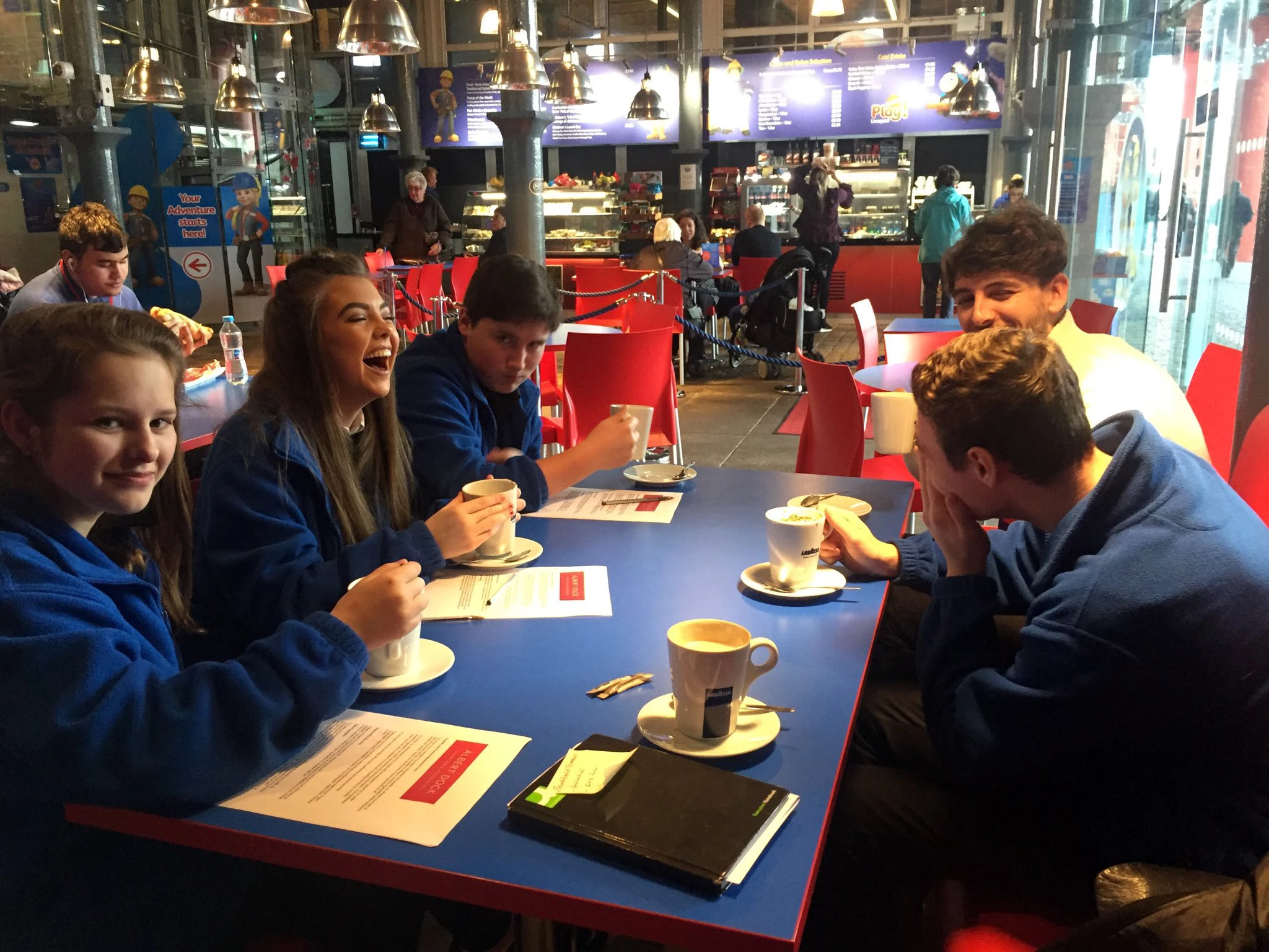 Young adults from Merseyside are being invited to Mattel Play! Liverpool to join a work readiness programme at Albert Dock Liverpool. Pictured are students from Broadgreen International School enjoying work placements at Mattel Play! Liverpool.