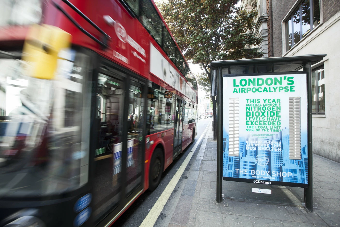 The Body Shop Anti-Pollution Bus Stops
