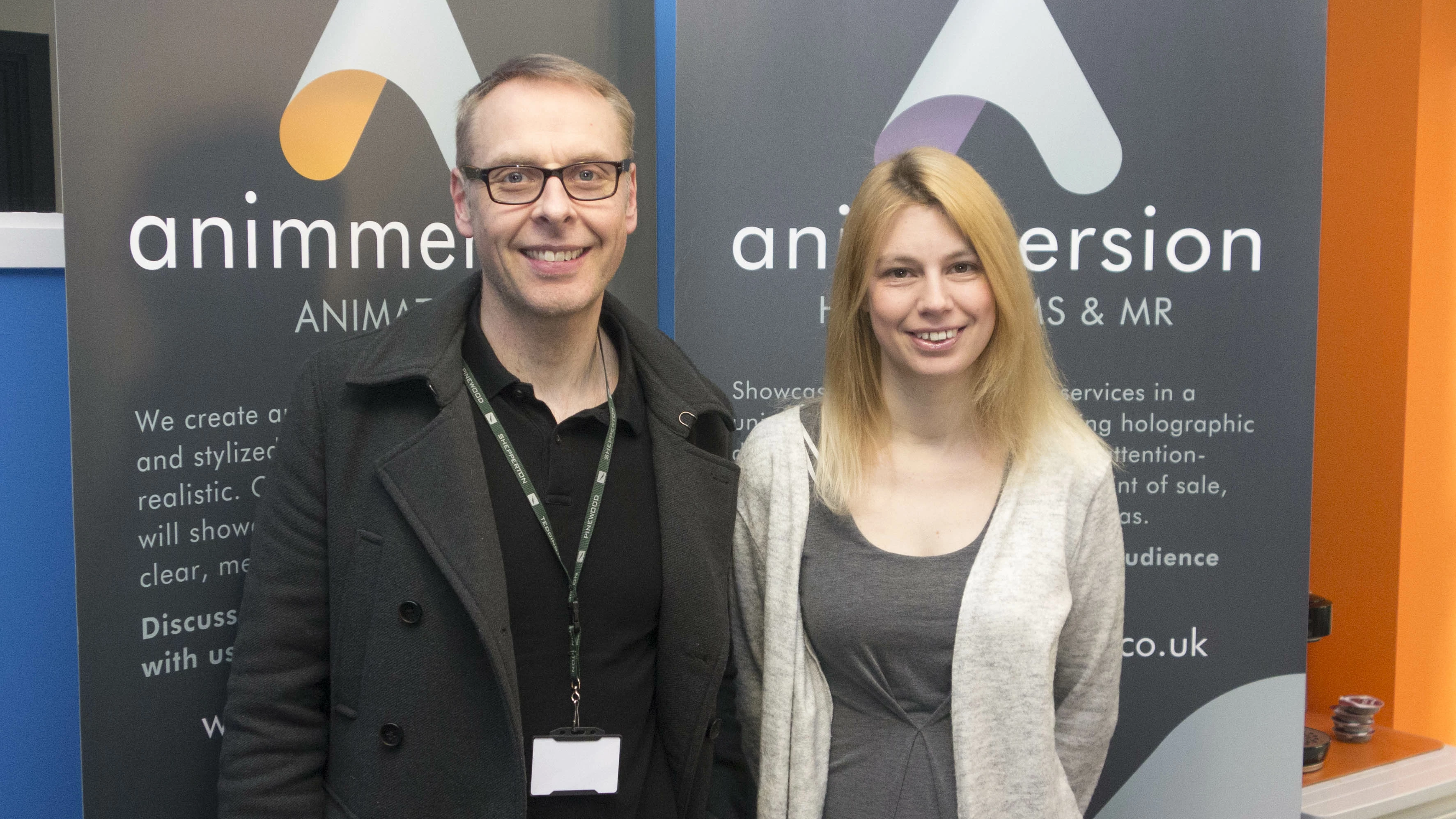 Andy Wilkin, 3D Animator and Claire Stockton, Project Manager at Animmersion Ltd