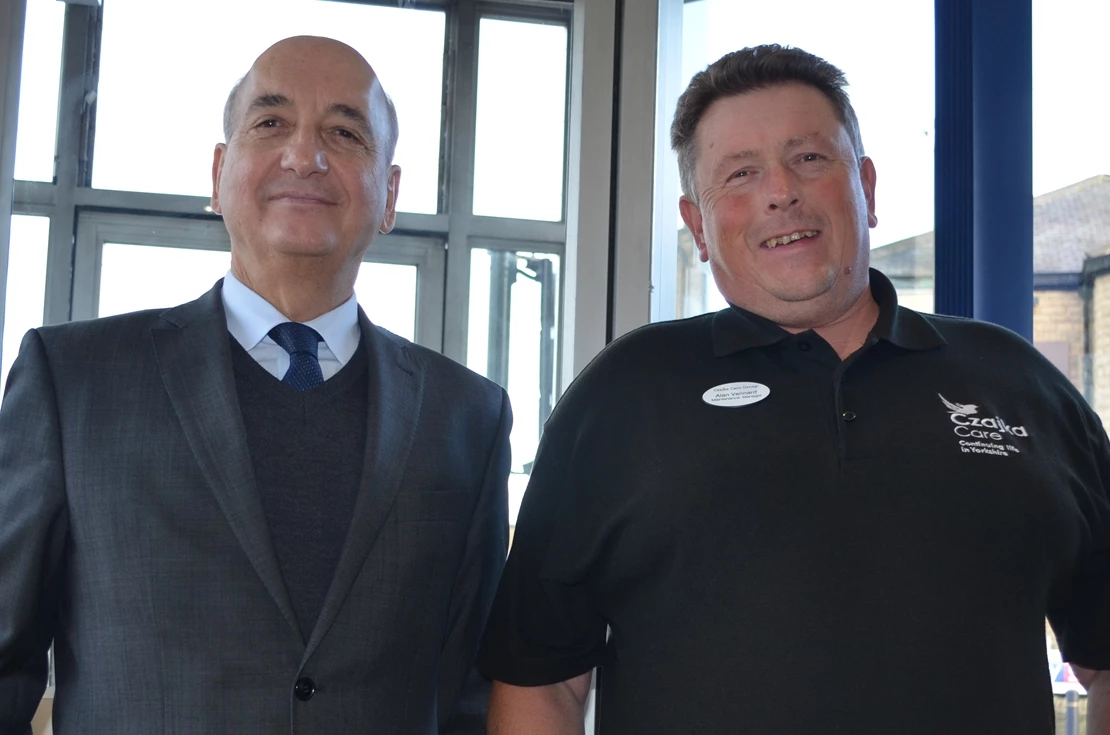 Konrad Czajka (left) with Alan Vennard