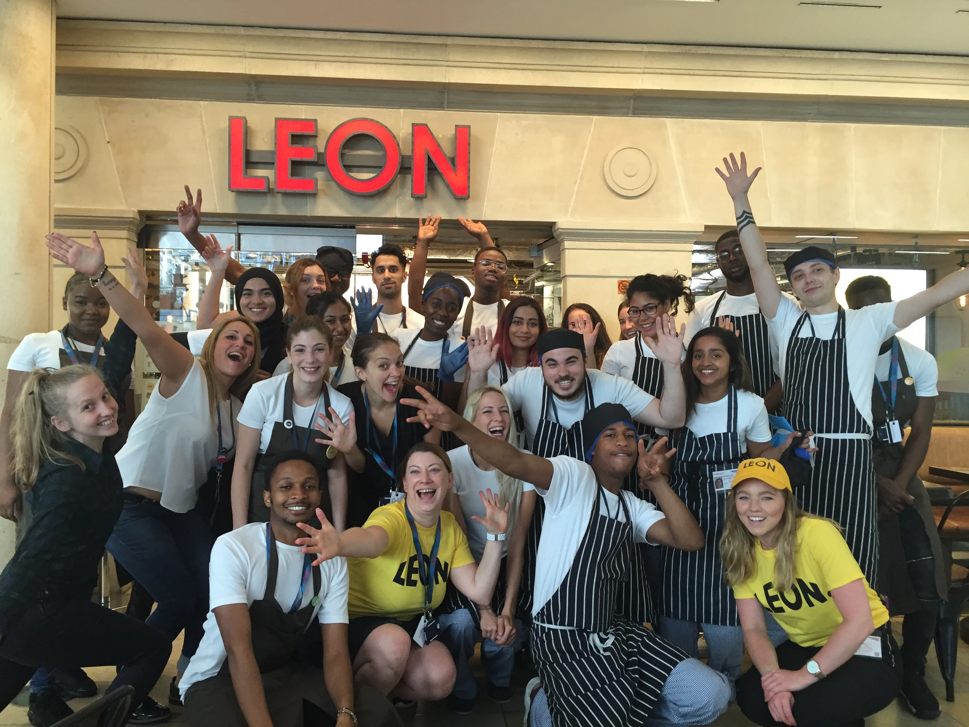 The Leon team at Paddington Station.