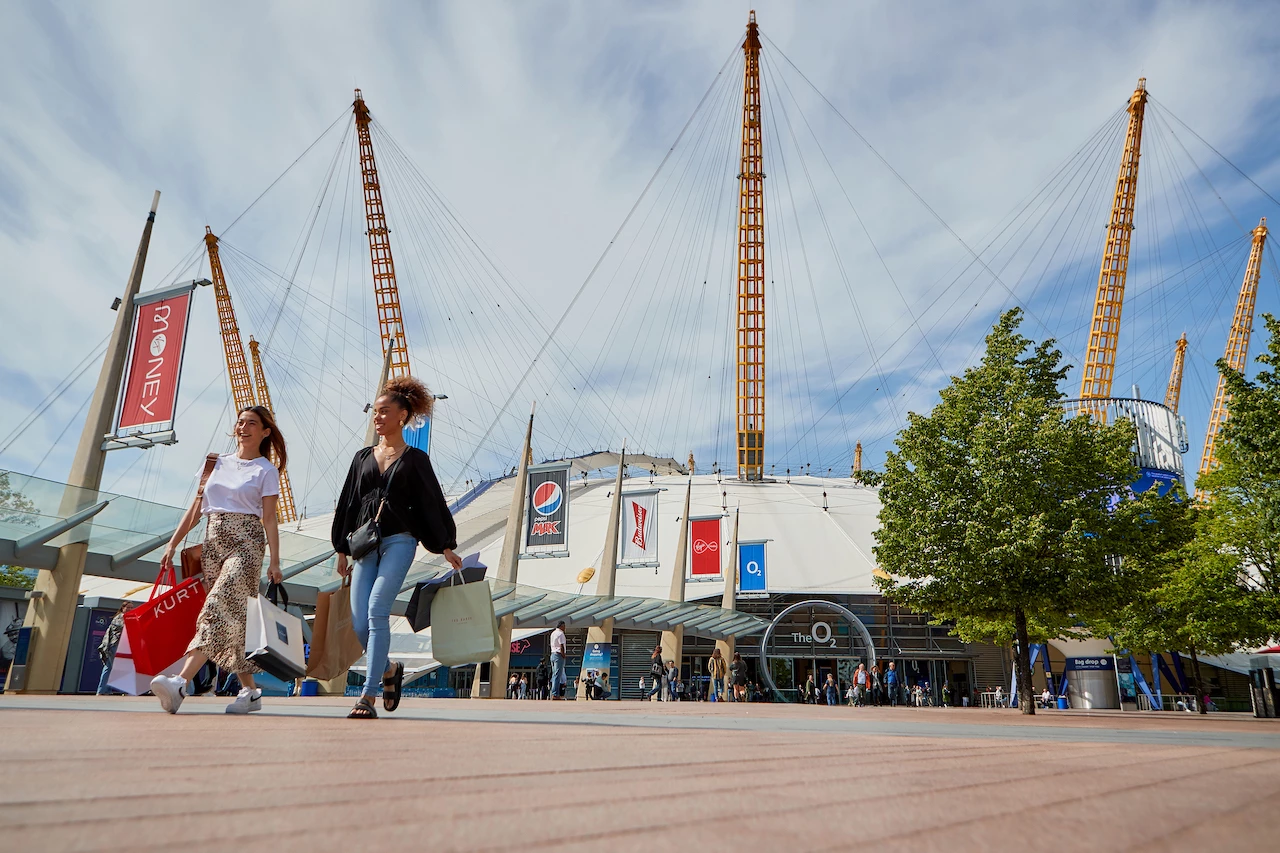 Exterior shot of the millenium dome